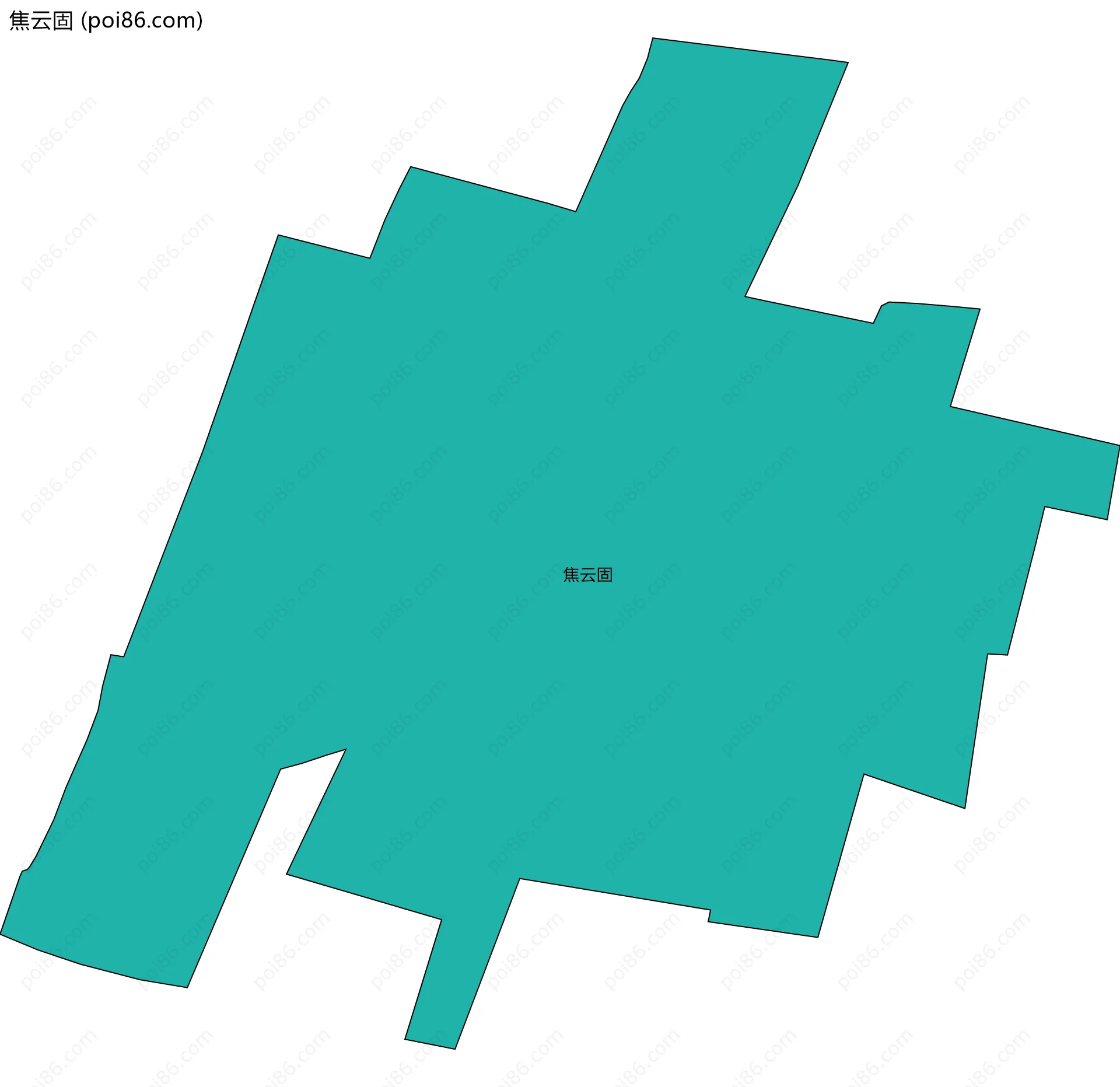 焦云固边界地图