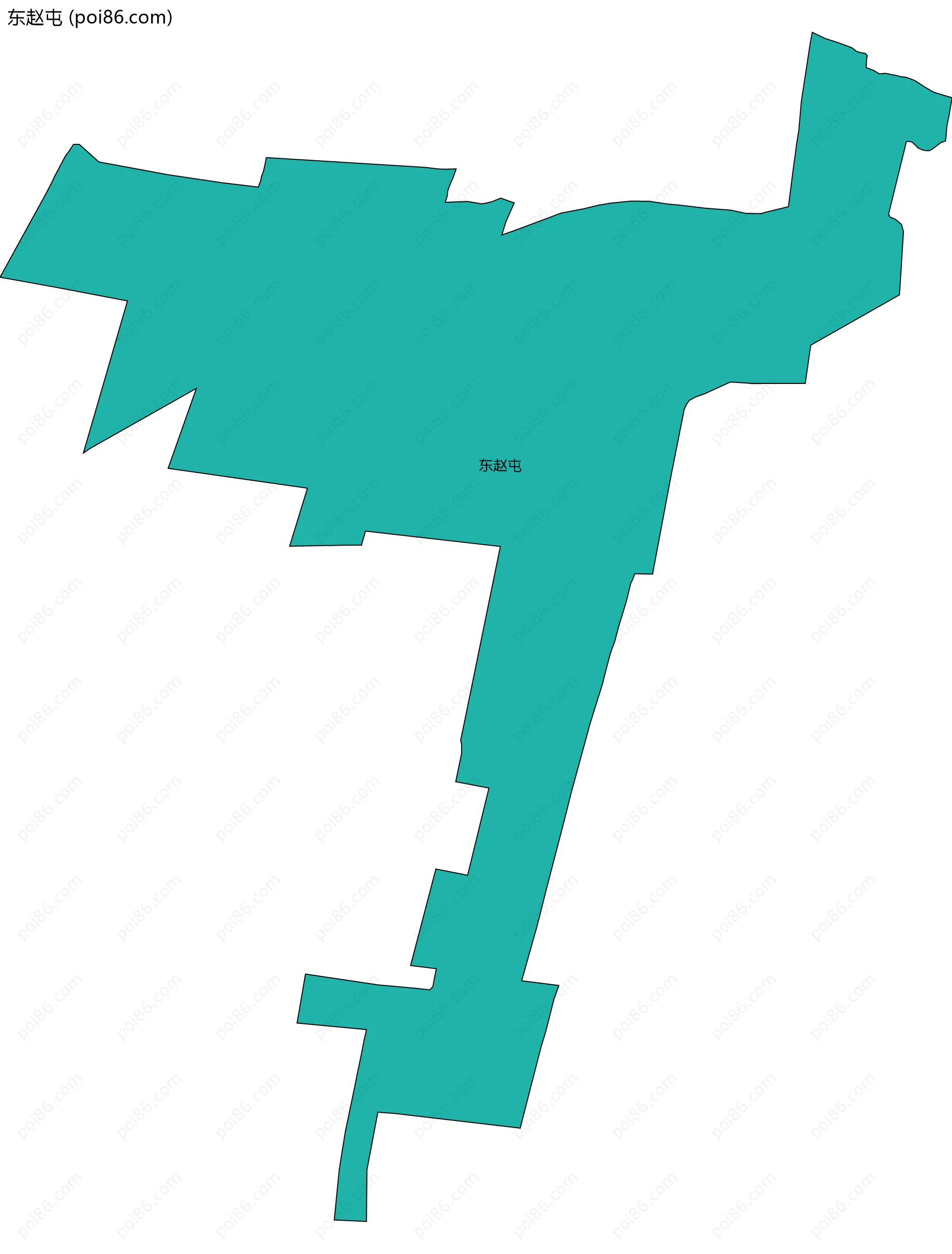 东赵屯边界地图