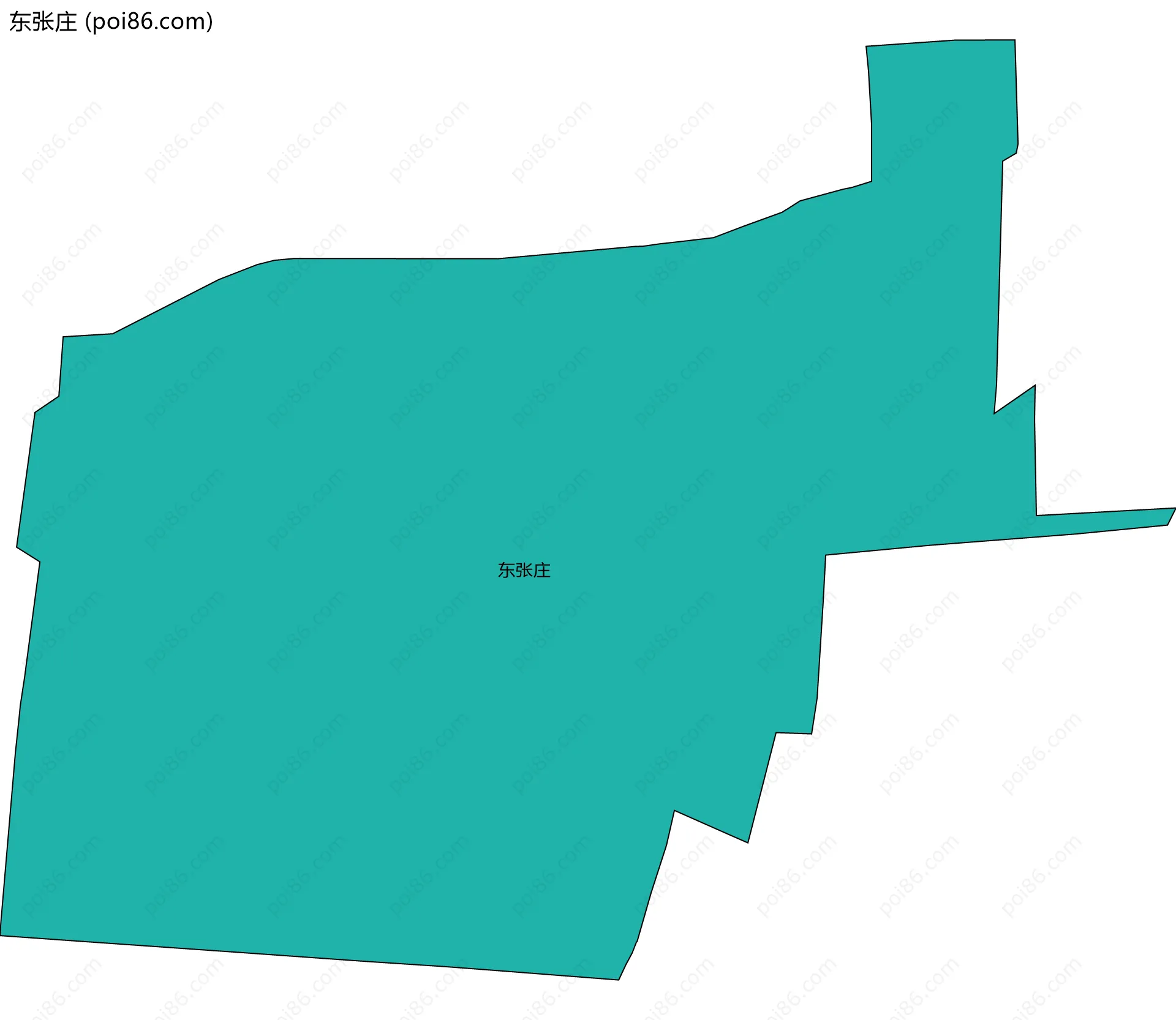 东张庄边界地图