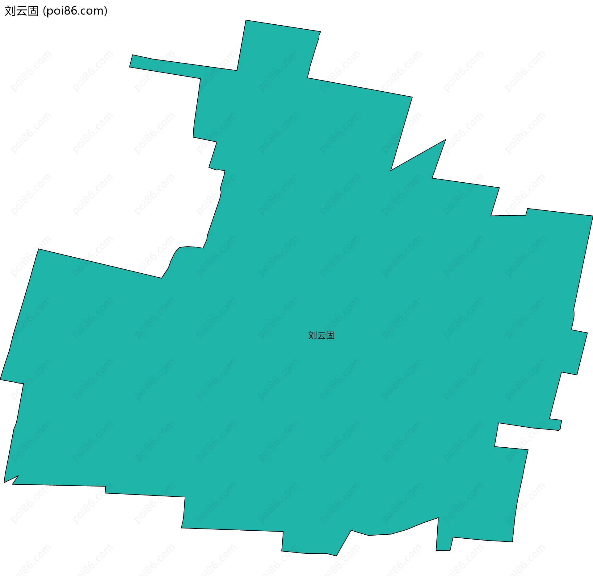 刘云固边界地图
