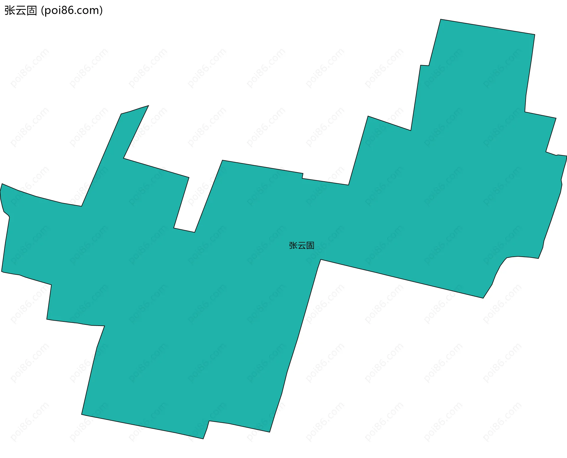 张云固边界地图