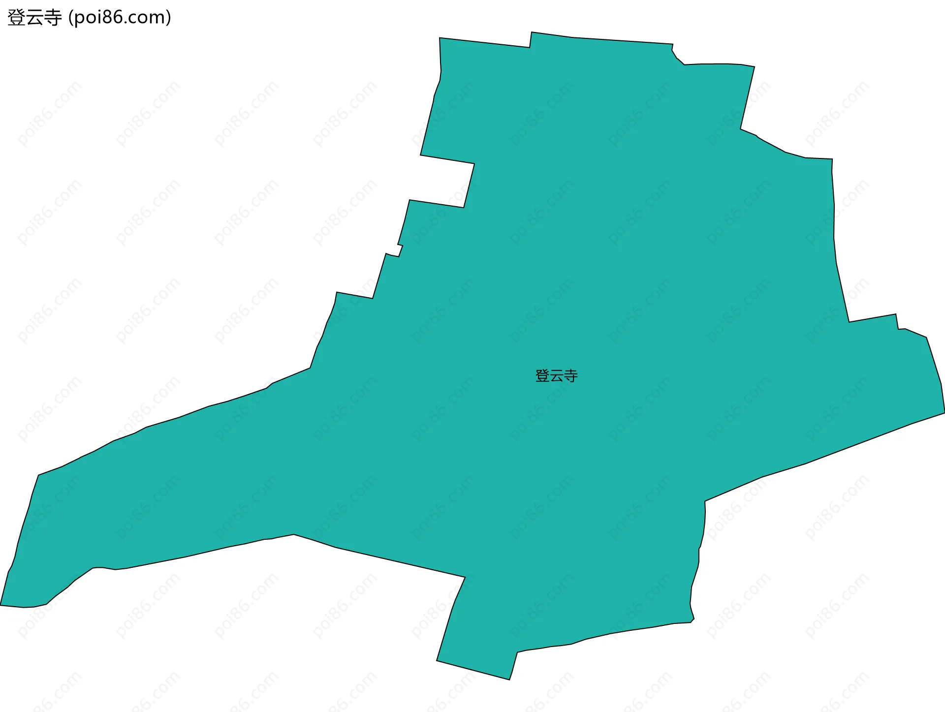 登云寺边界地图