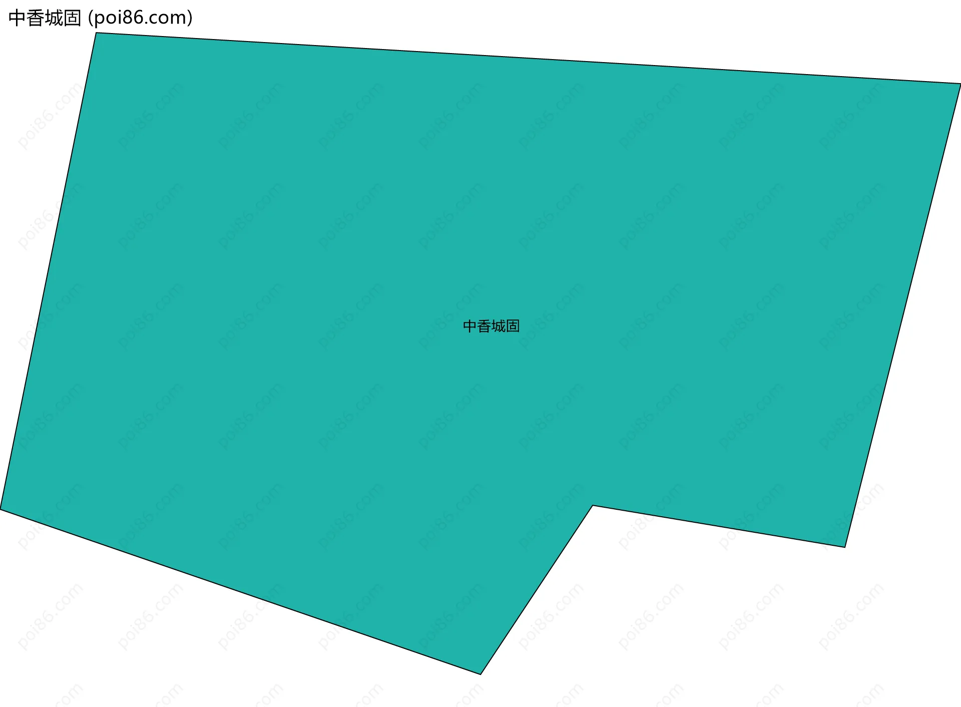 中香城固边界地图