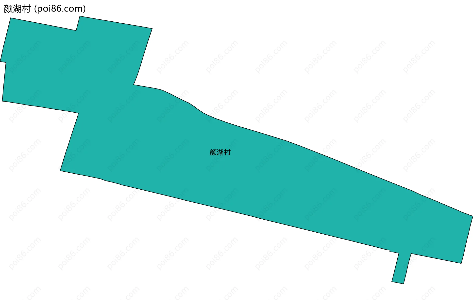 颜湖村边界地图