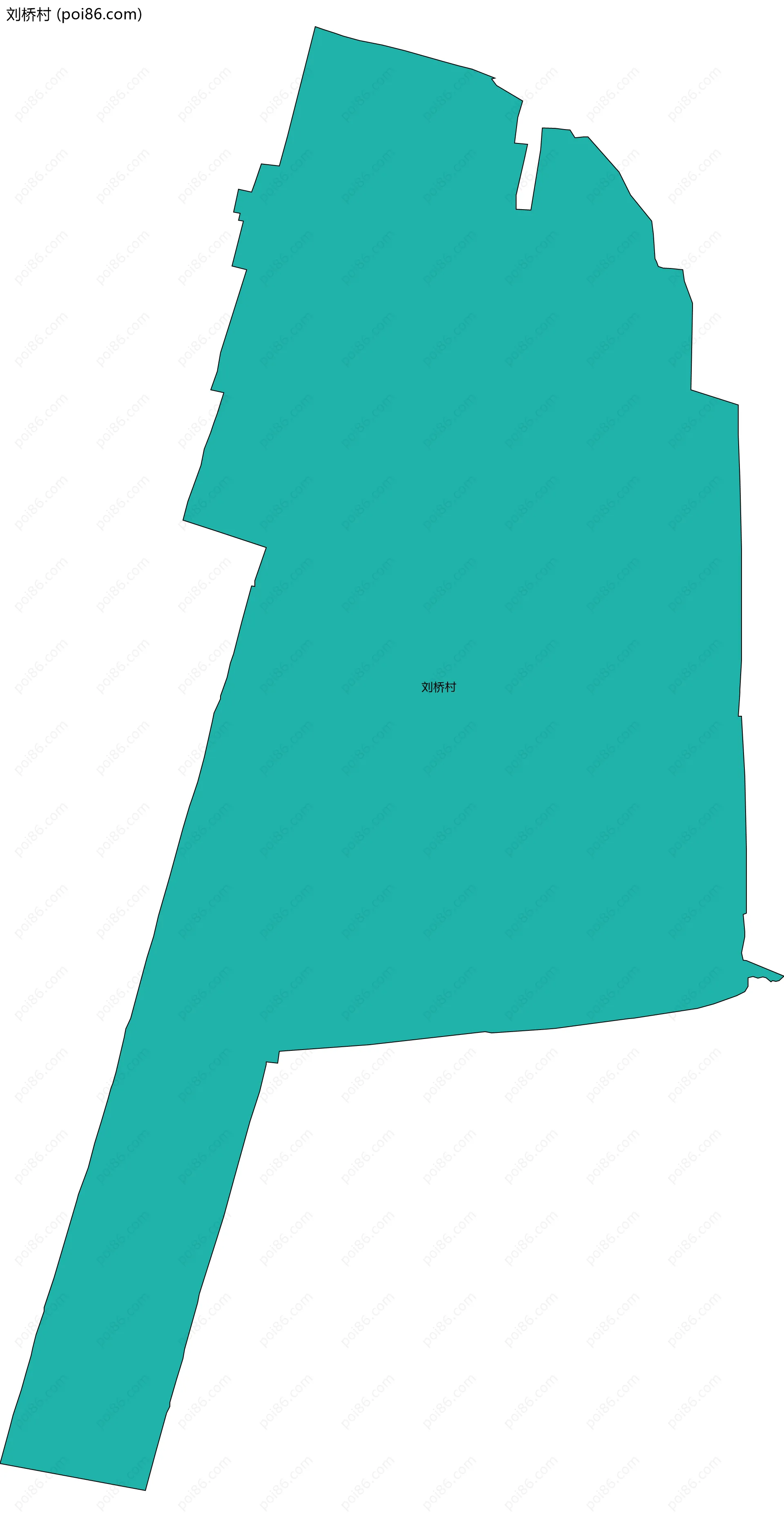 刘桥村边界地图