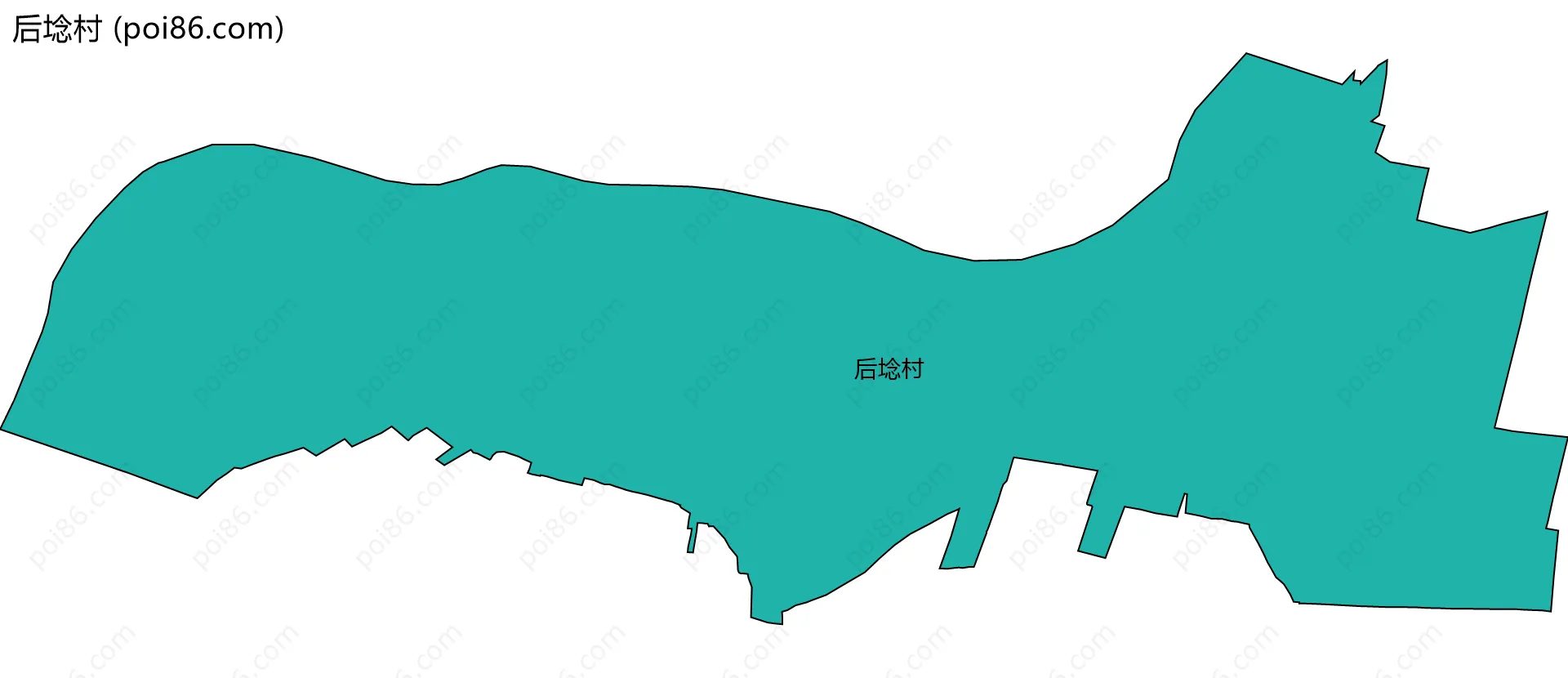 后埝村边界地图
