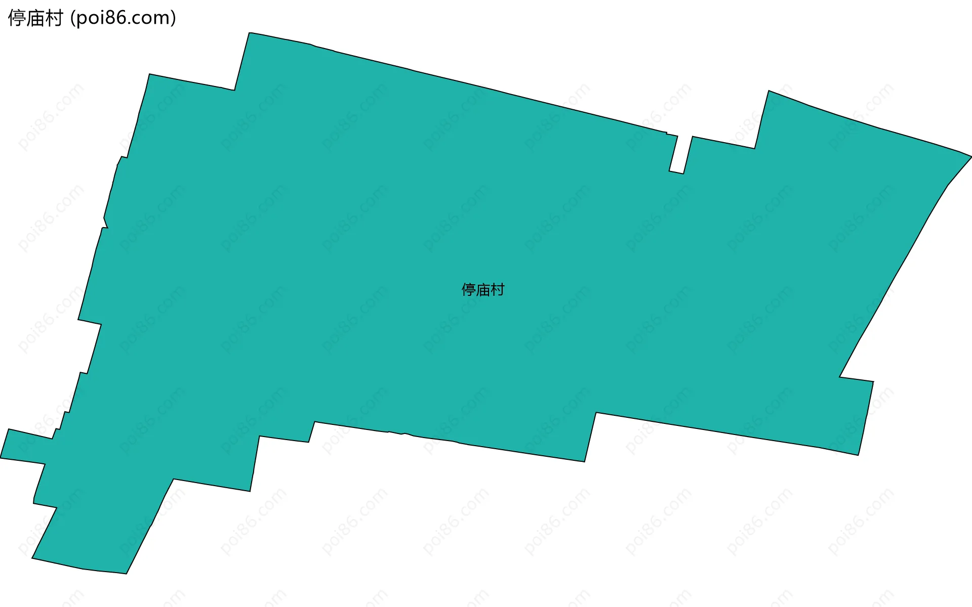 停庙村边界地图