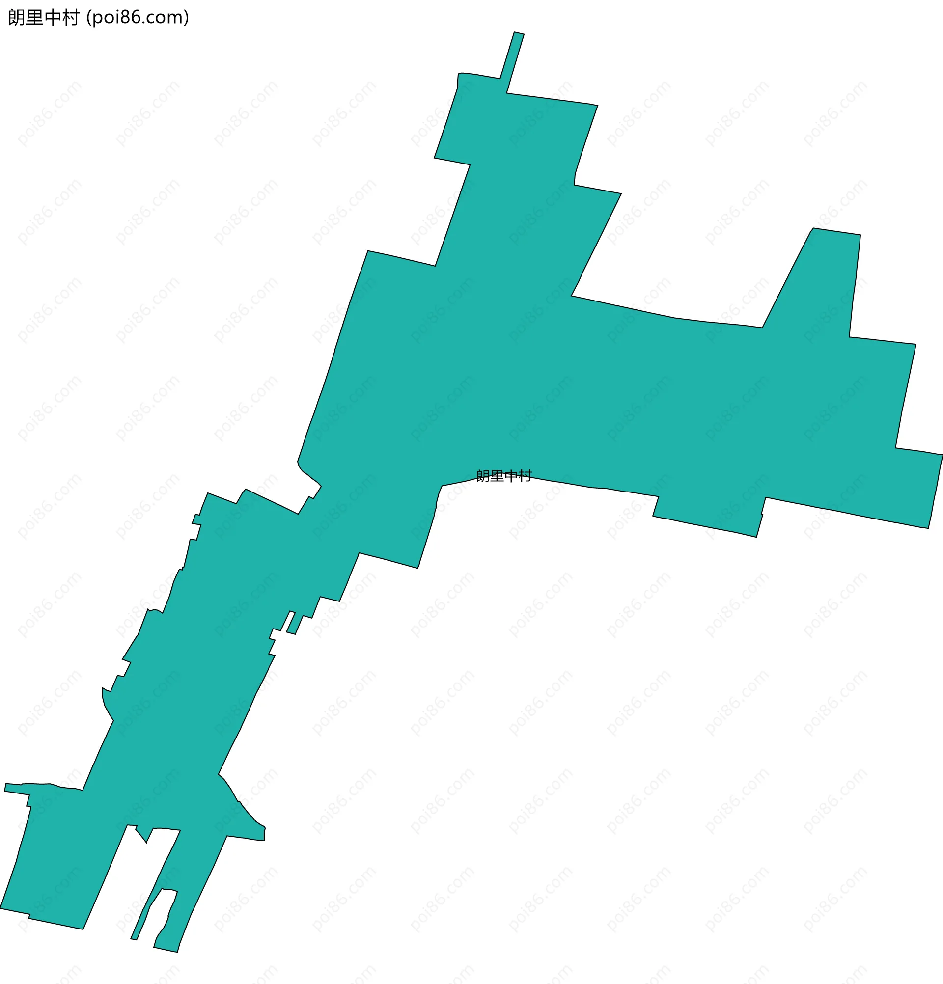 朗里中村边界地图
