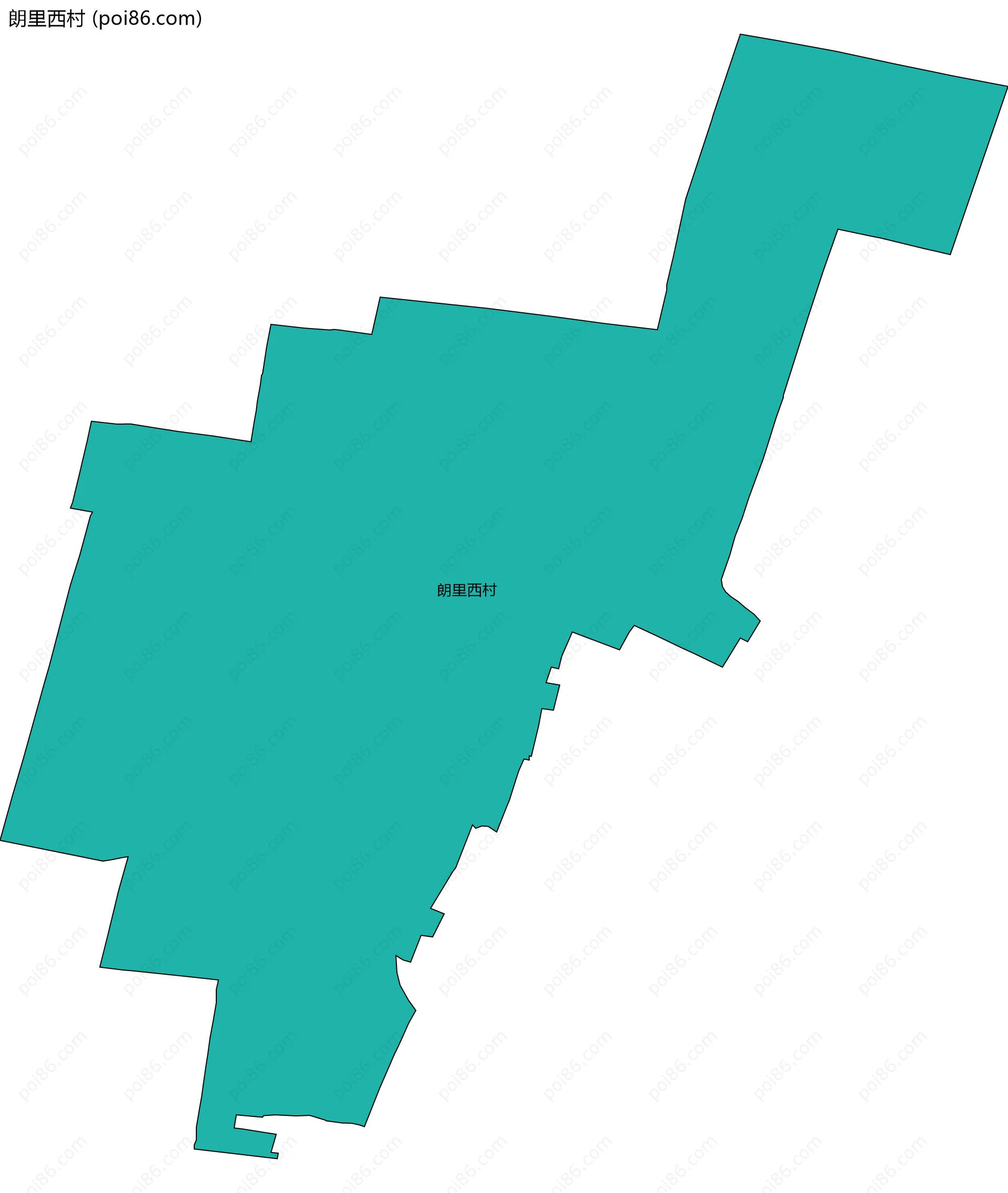 朗里西村边界地图