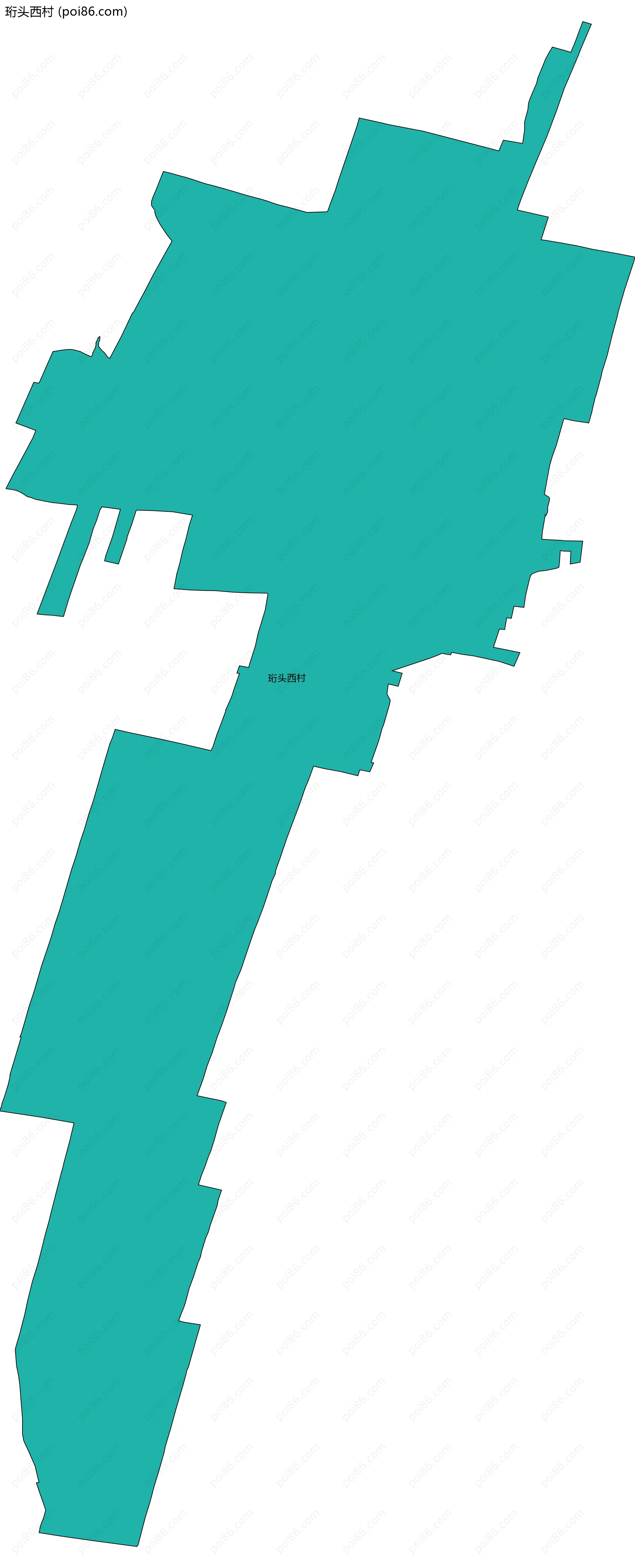 珩头西村边界地图