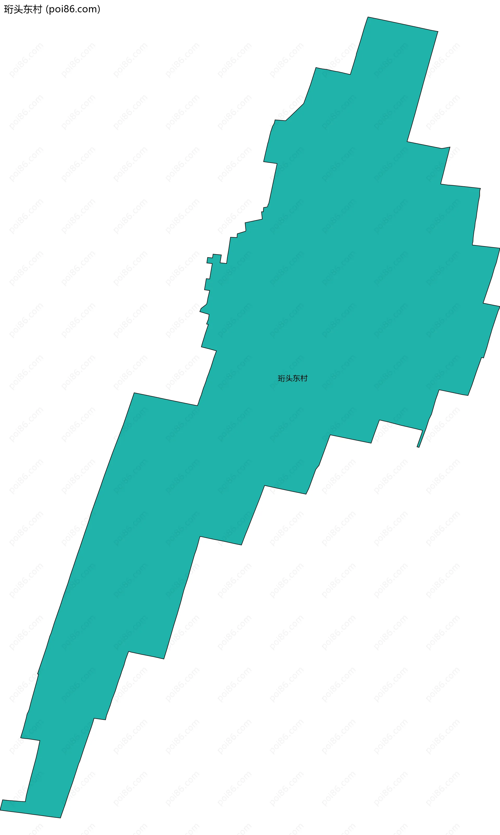 珩头东村边界地图