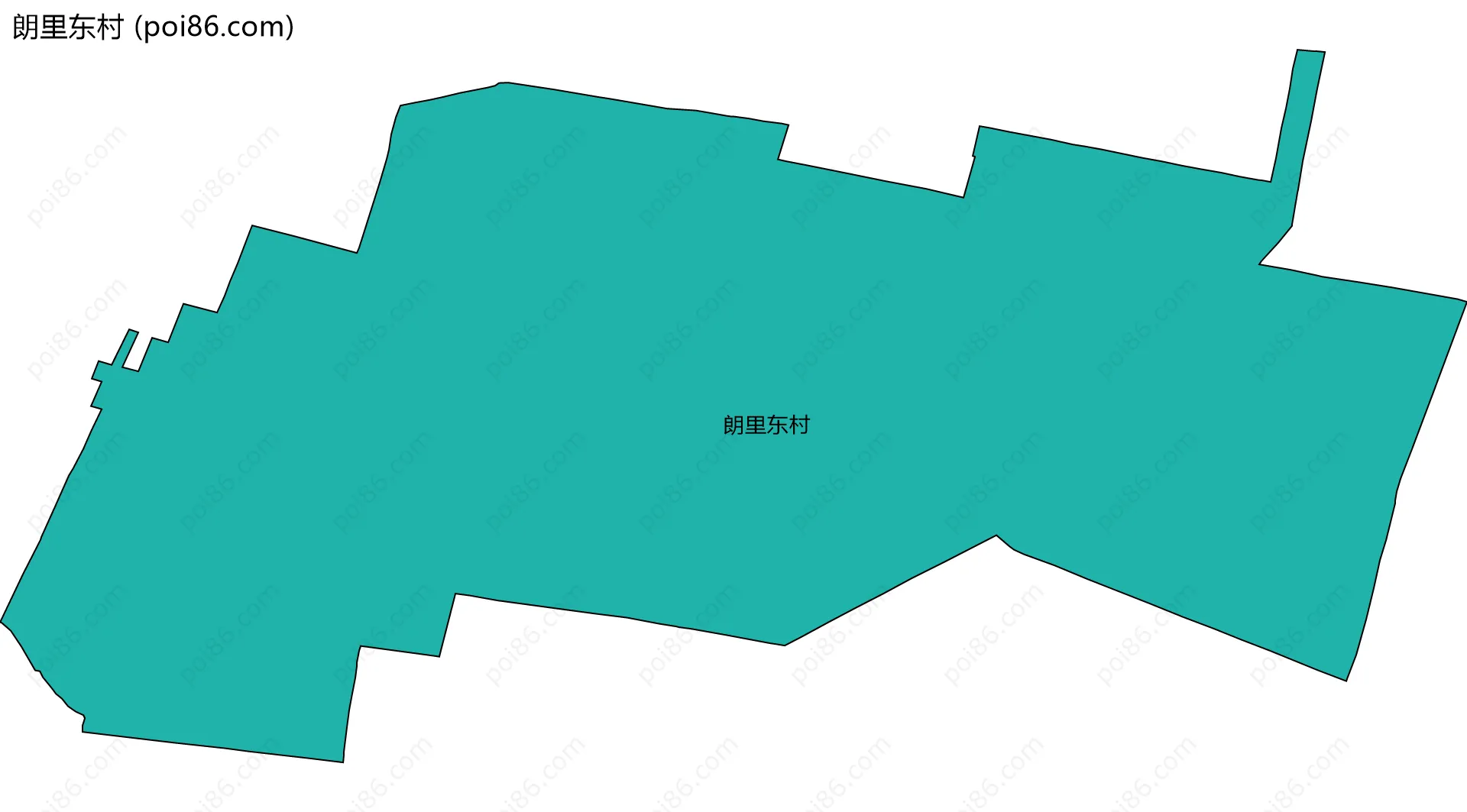 朗里东村边界地图