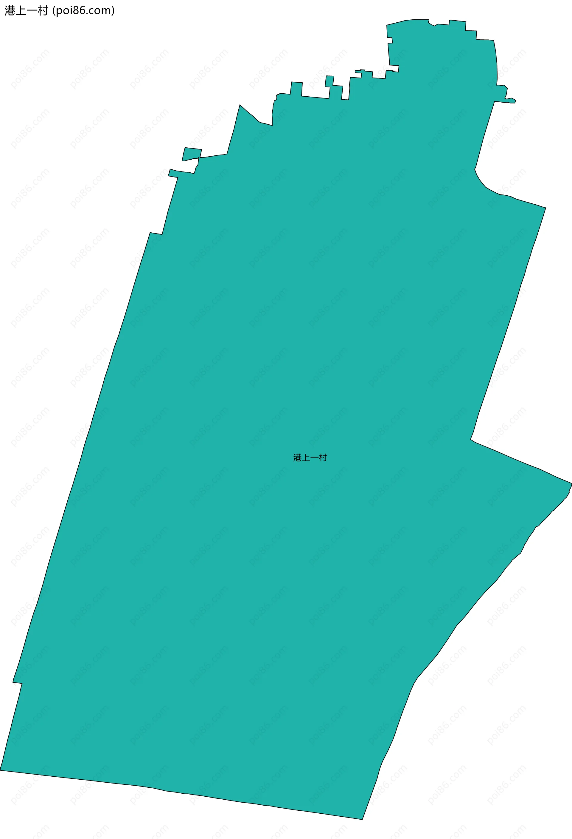 港上一村边界地图