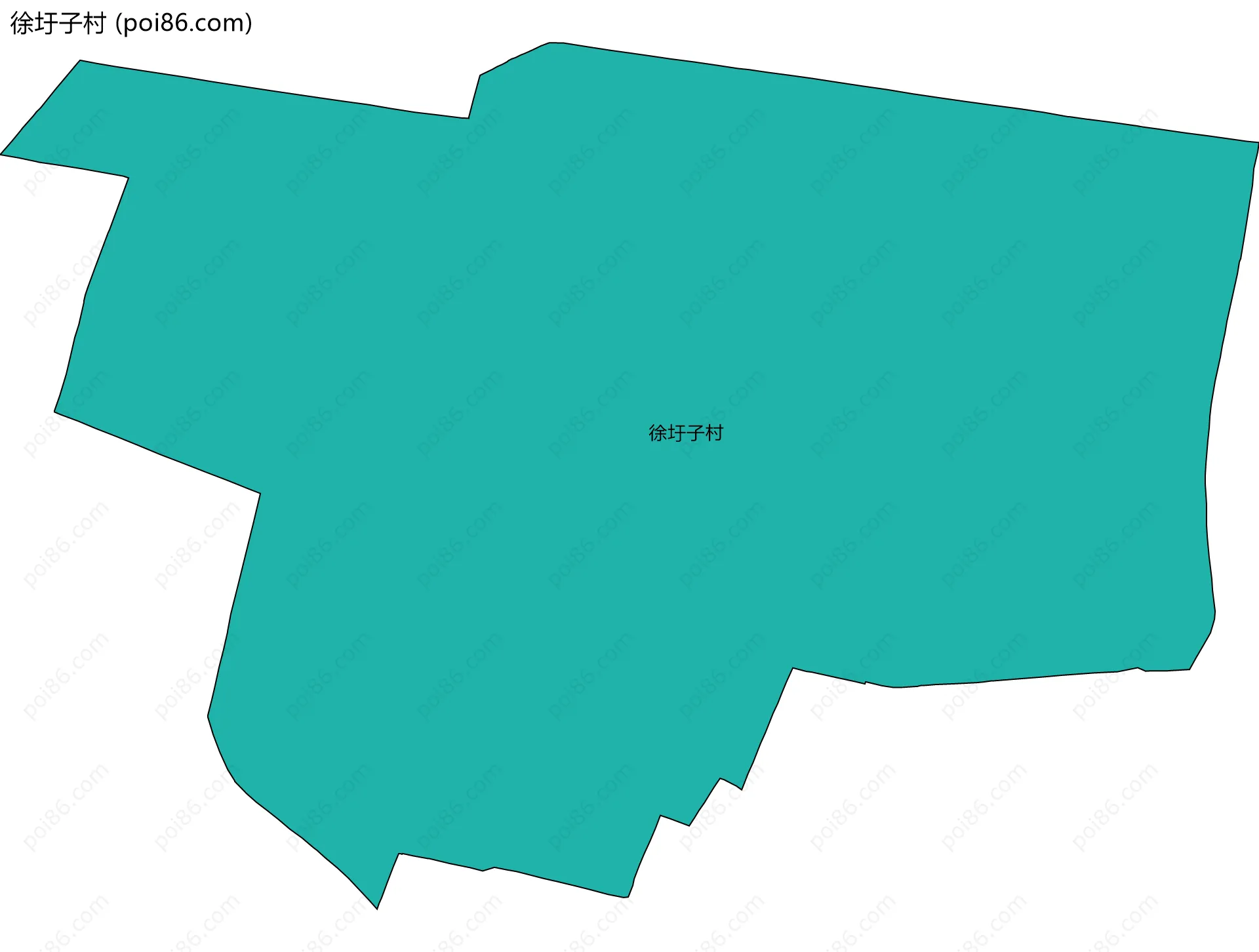 徐圩子村边界地图