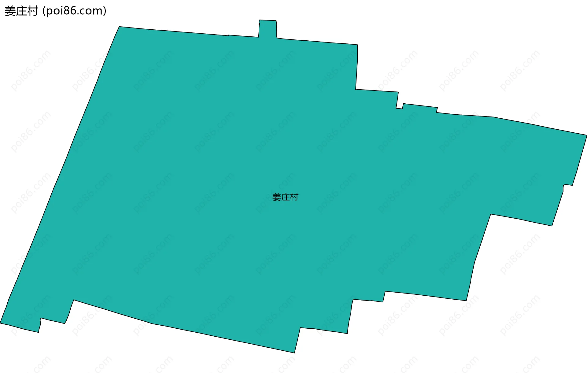 姜庄村边界地图