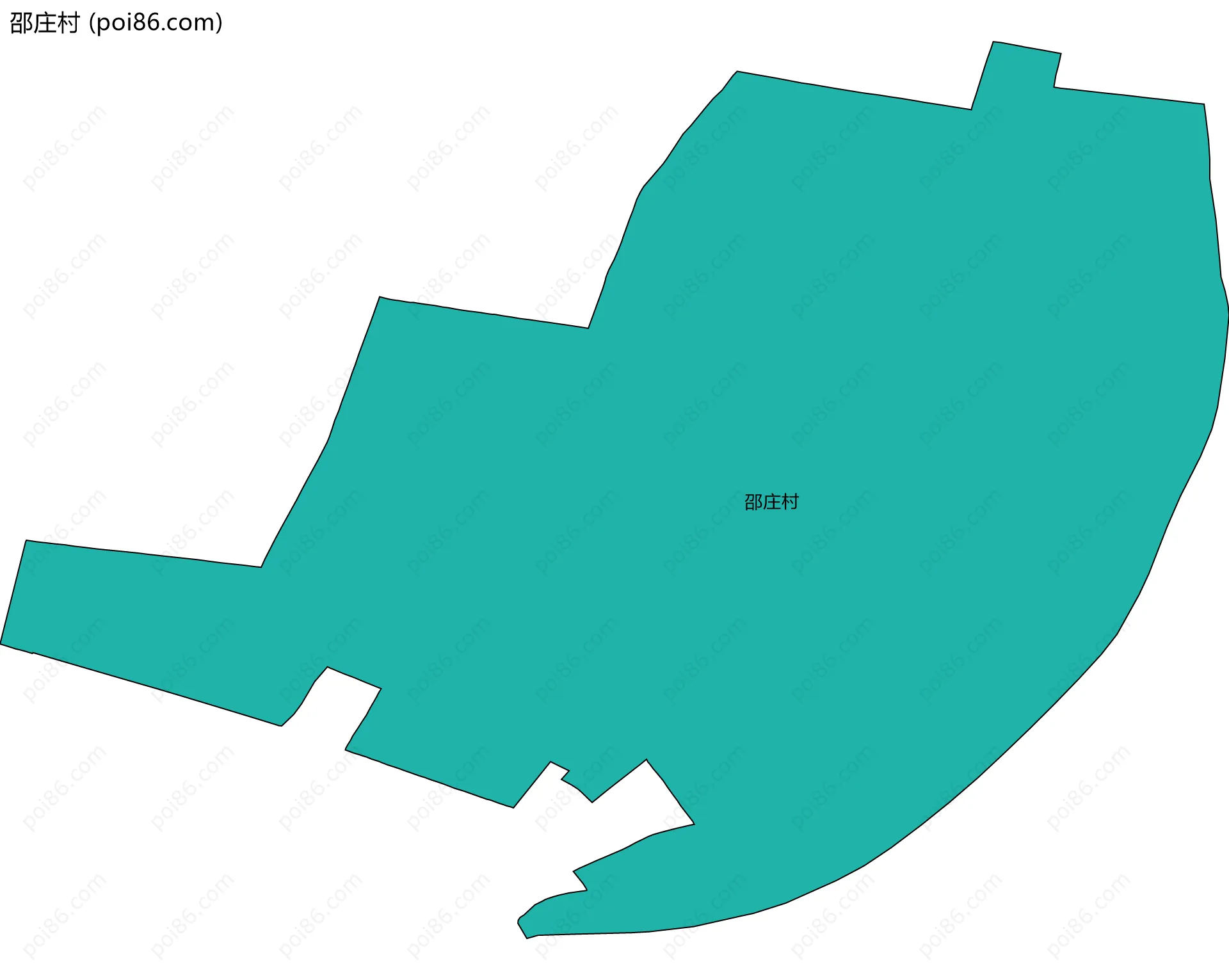 邵庄村边界地图