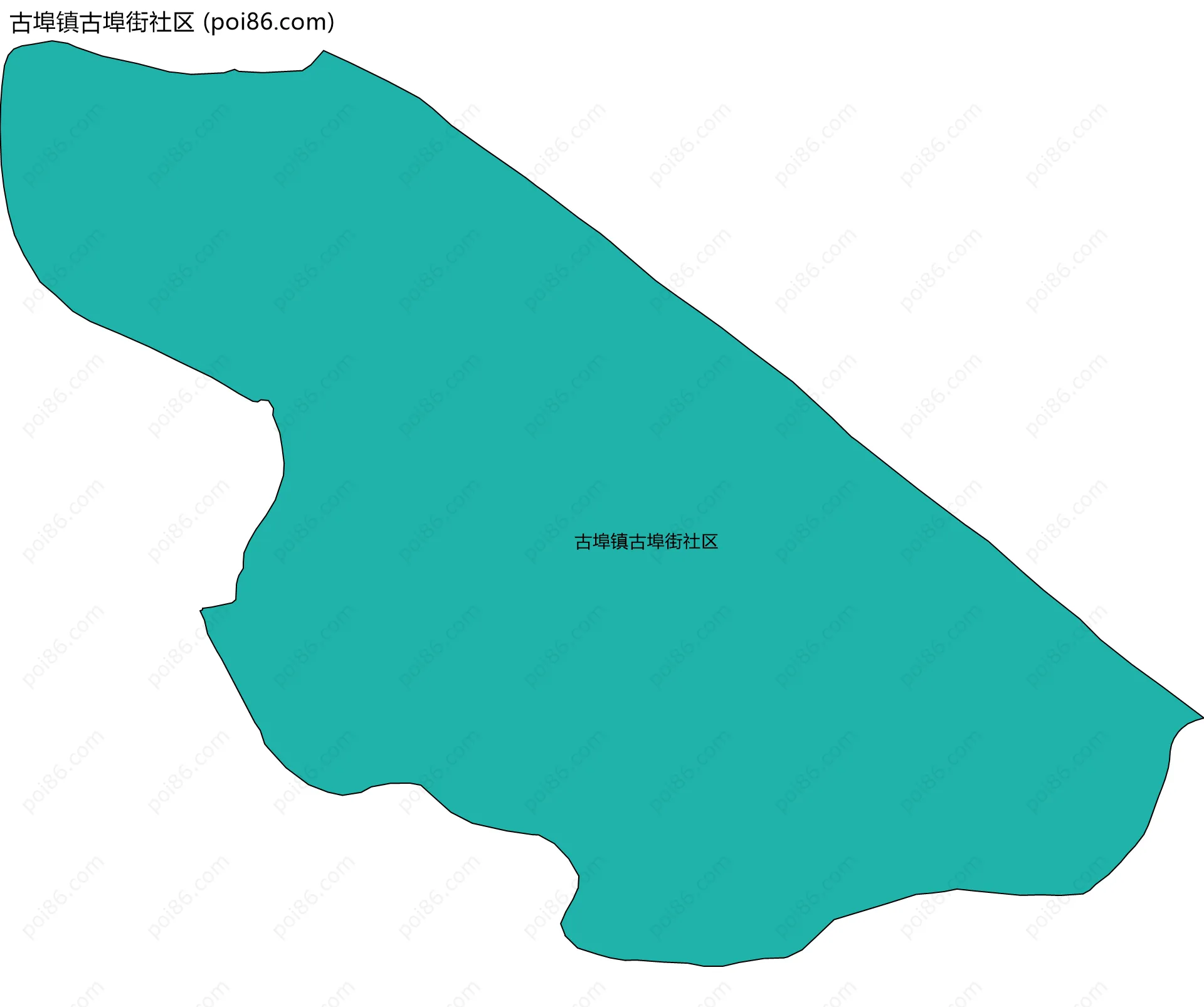 古埠镇古埠街社区边界地图