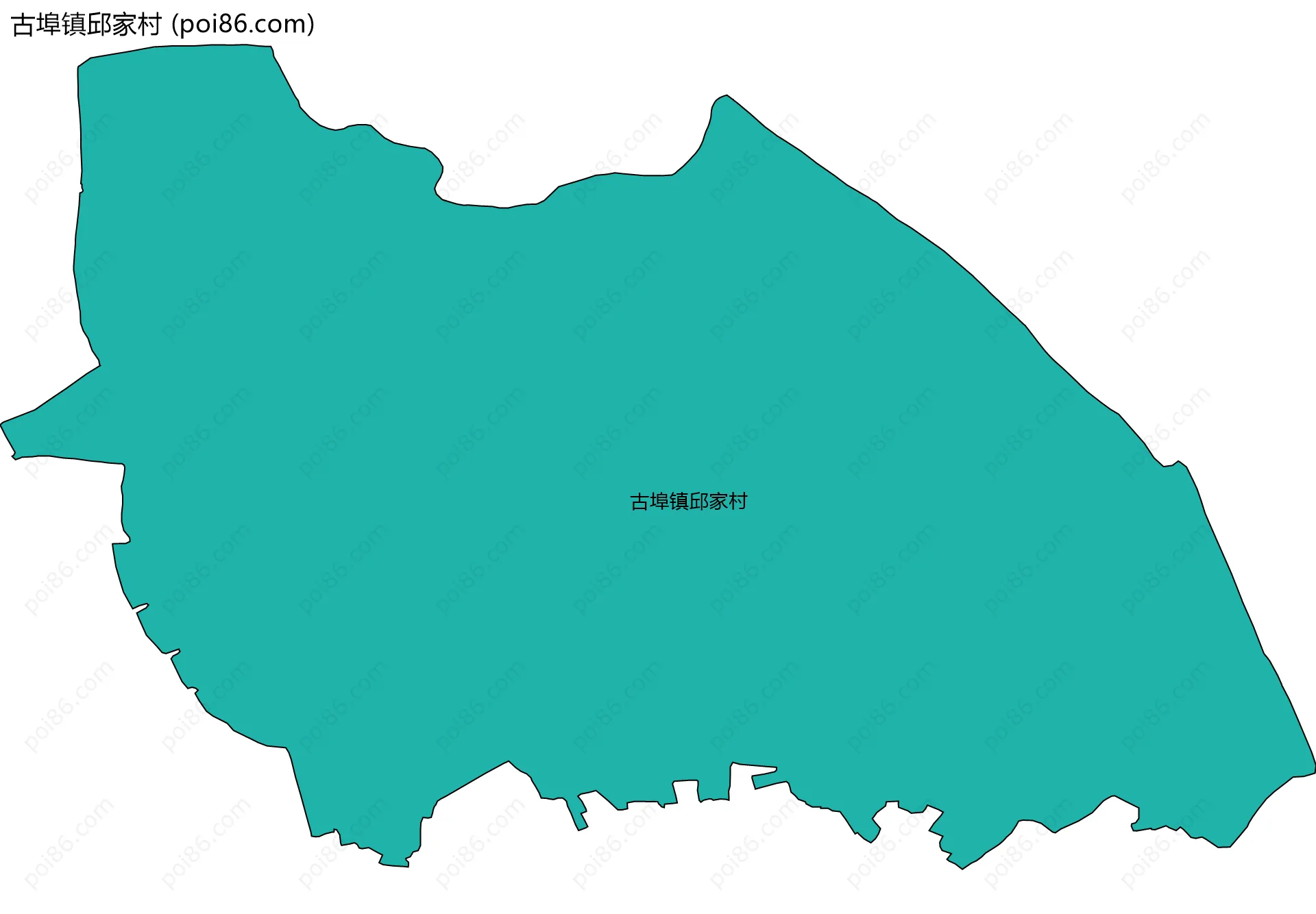 古埠镇邱家村边界地图