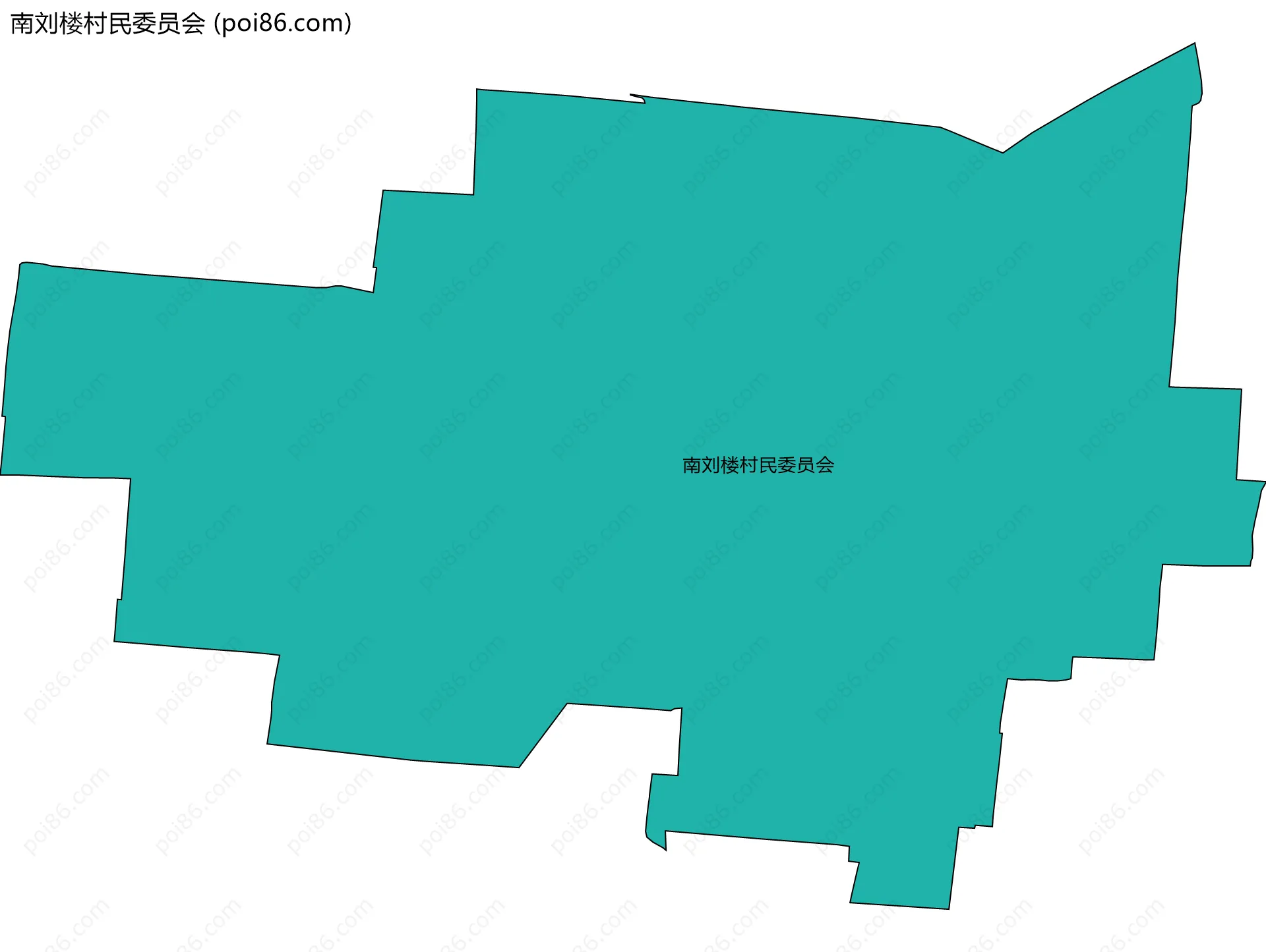南刘楼村民委员会边界地图