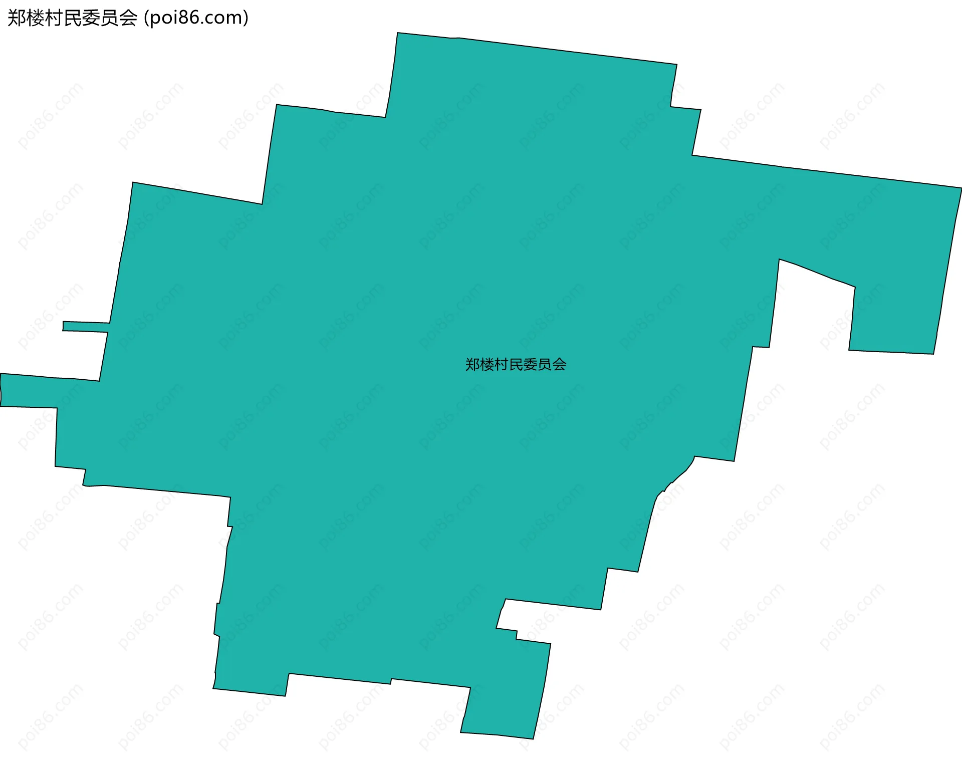 郑楼村民委员会边界地图