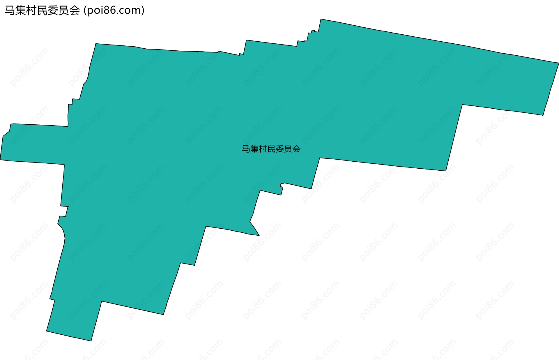 马集村民委员会边界地图