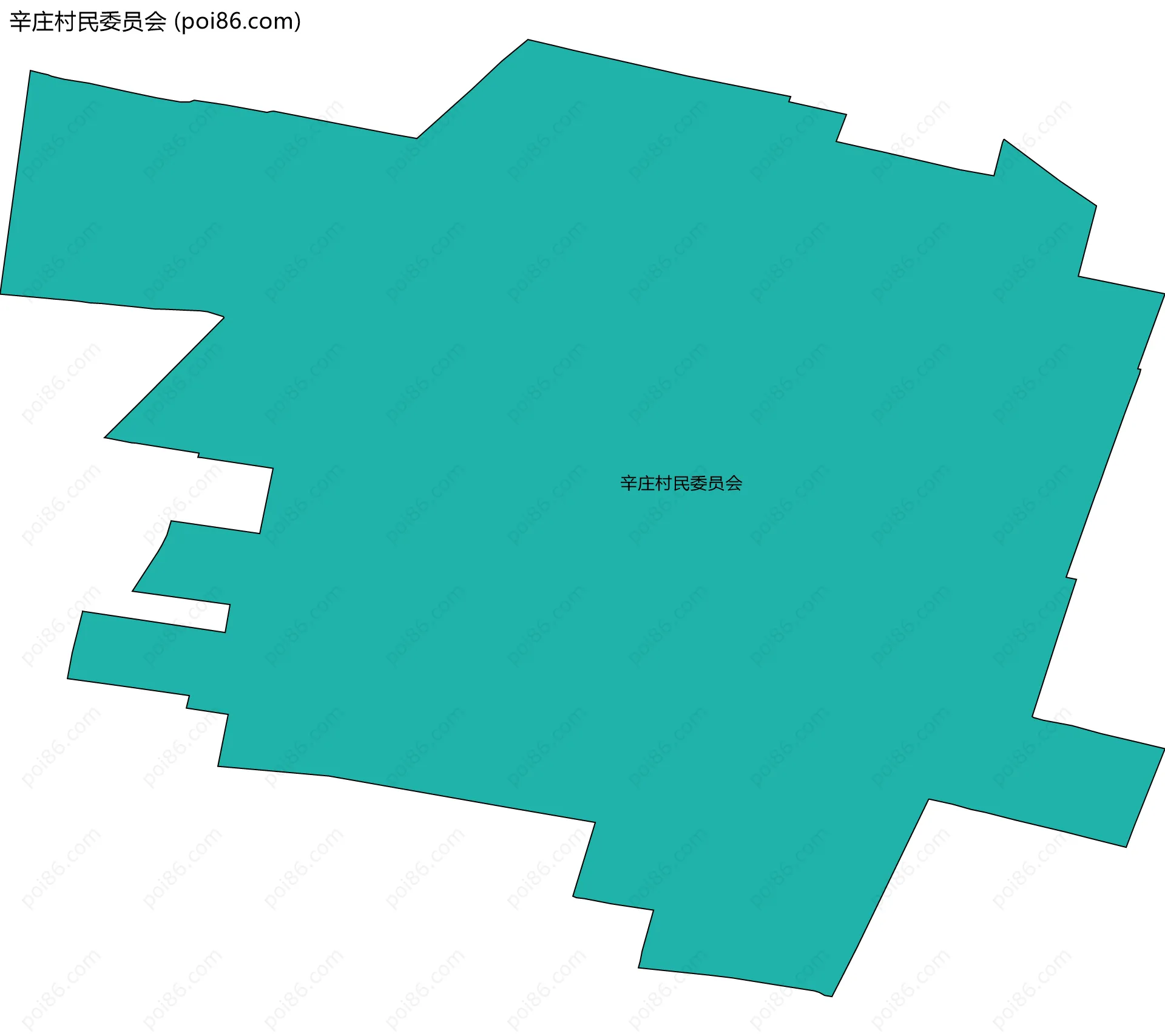 辛庄村民委员会边界地图