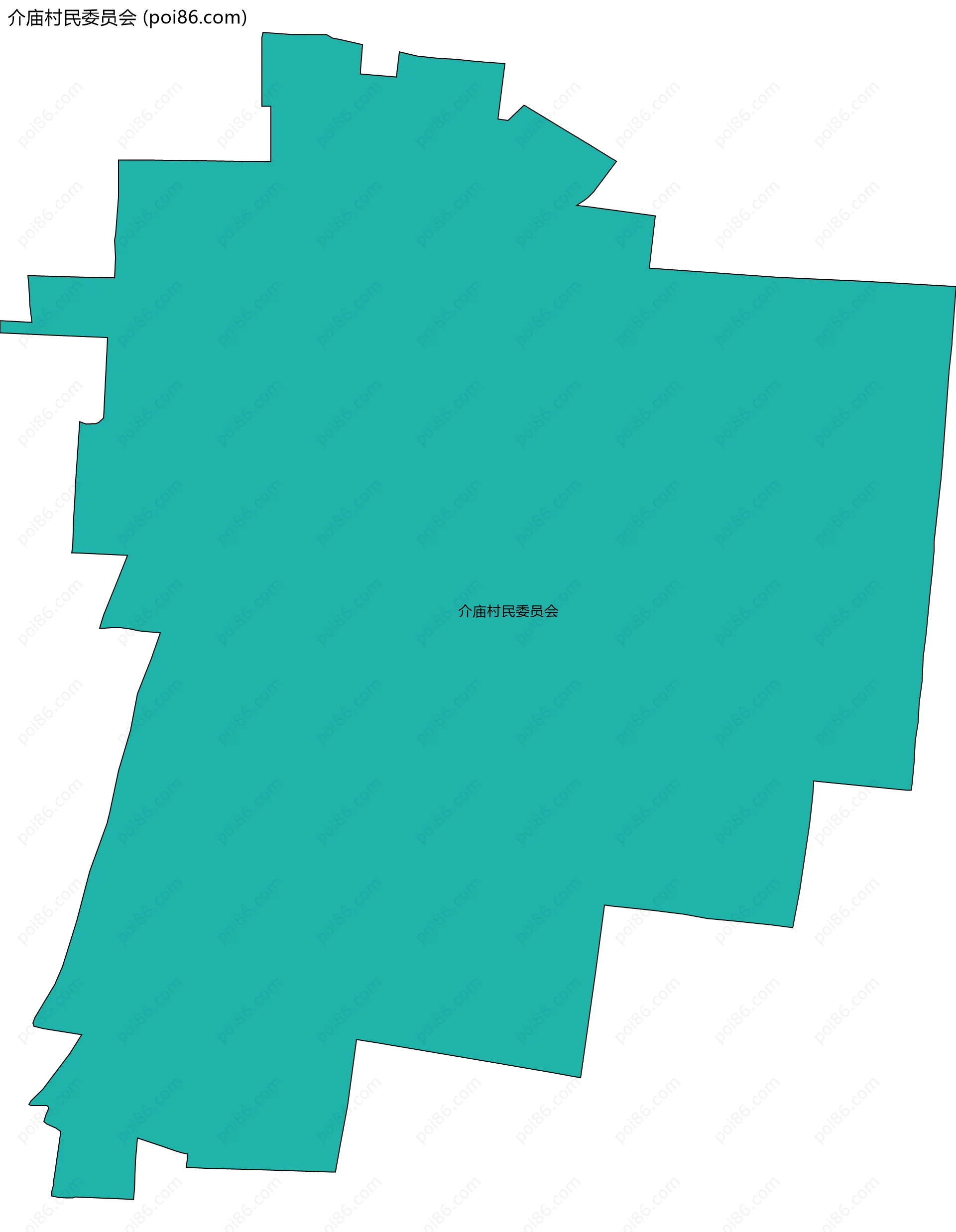介庙村民委员会边界地图