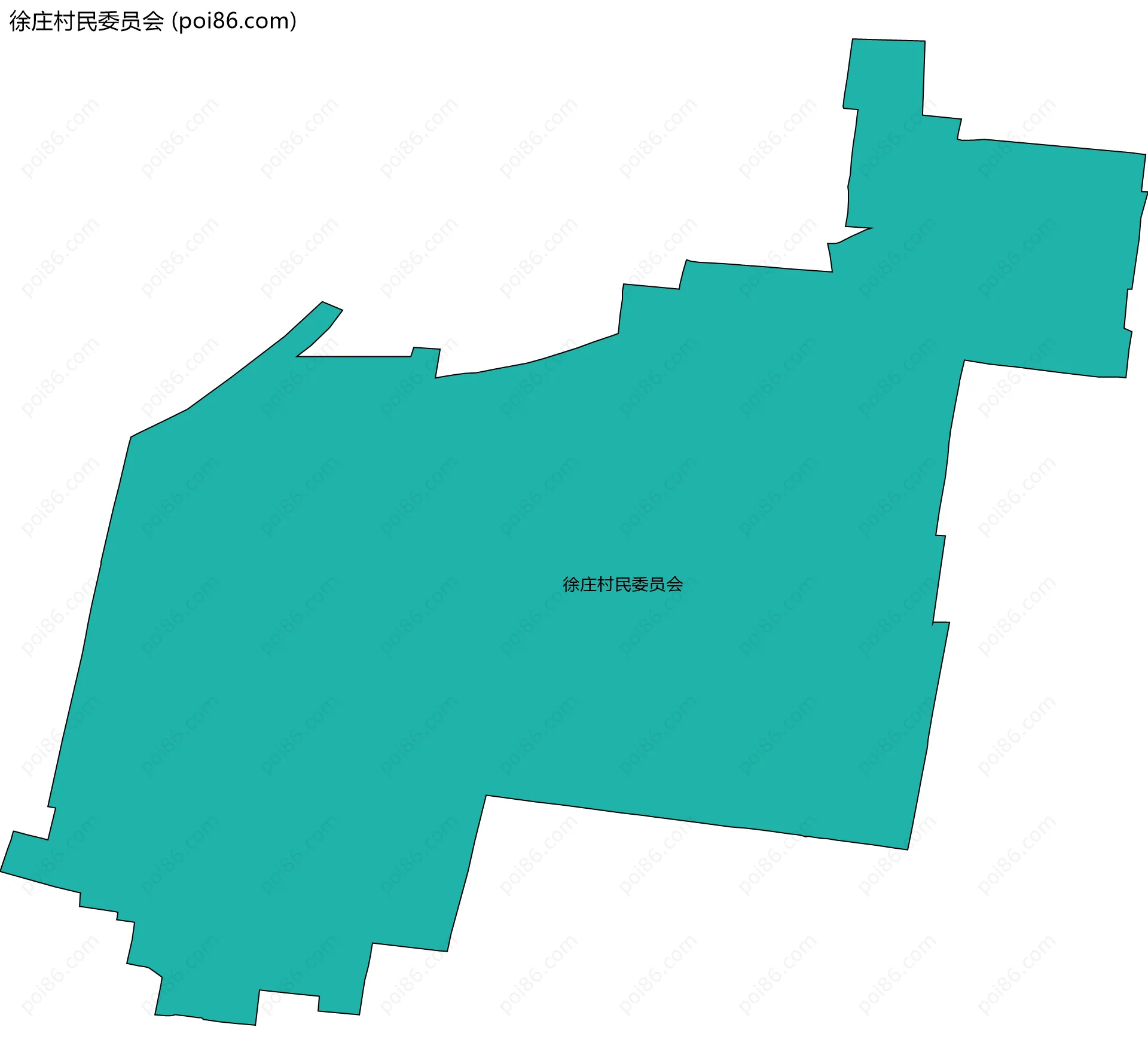 徐庄村民委员会边界地图