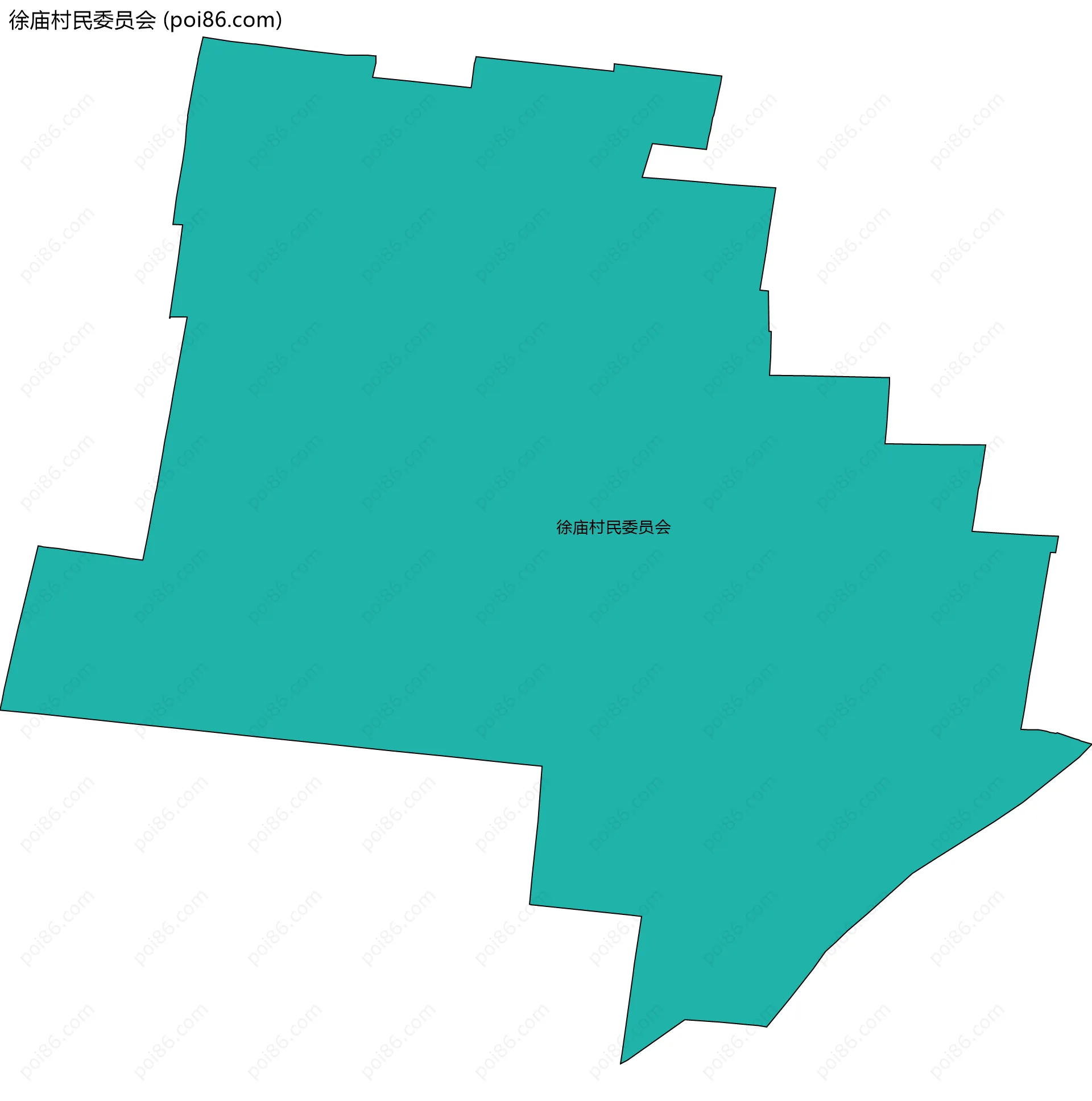 徐庙村民委员会边界地图