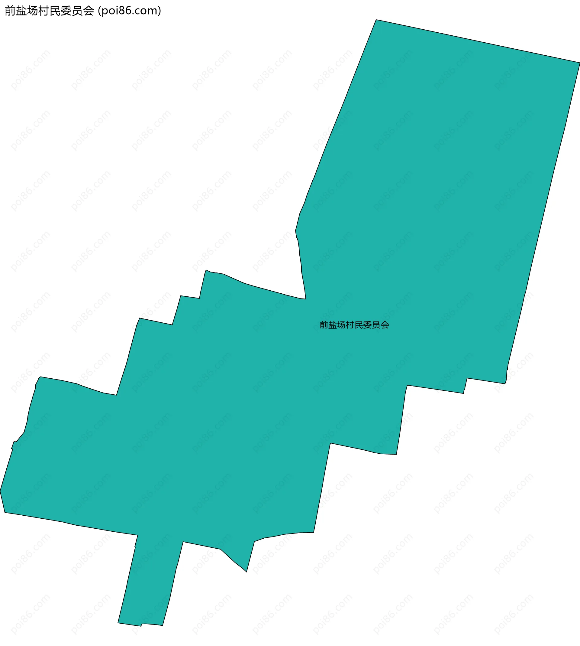 前盐场村民委员会边界地图