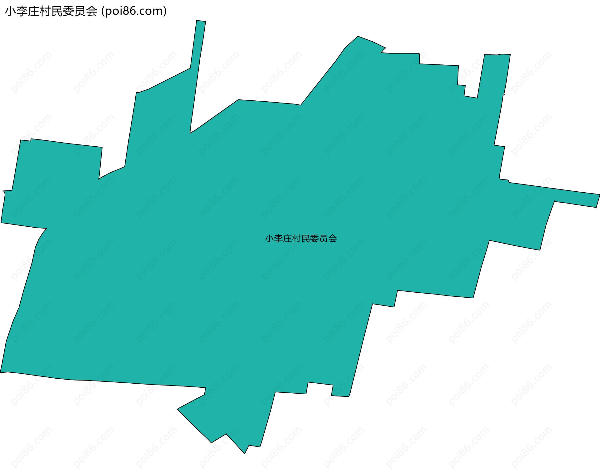 小李庄村民委员会边界地图