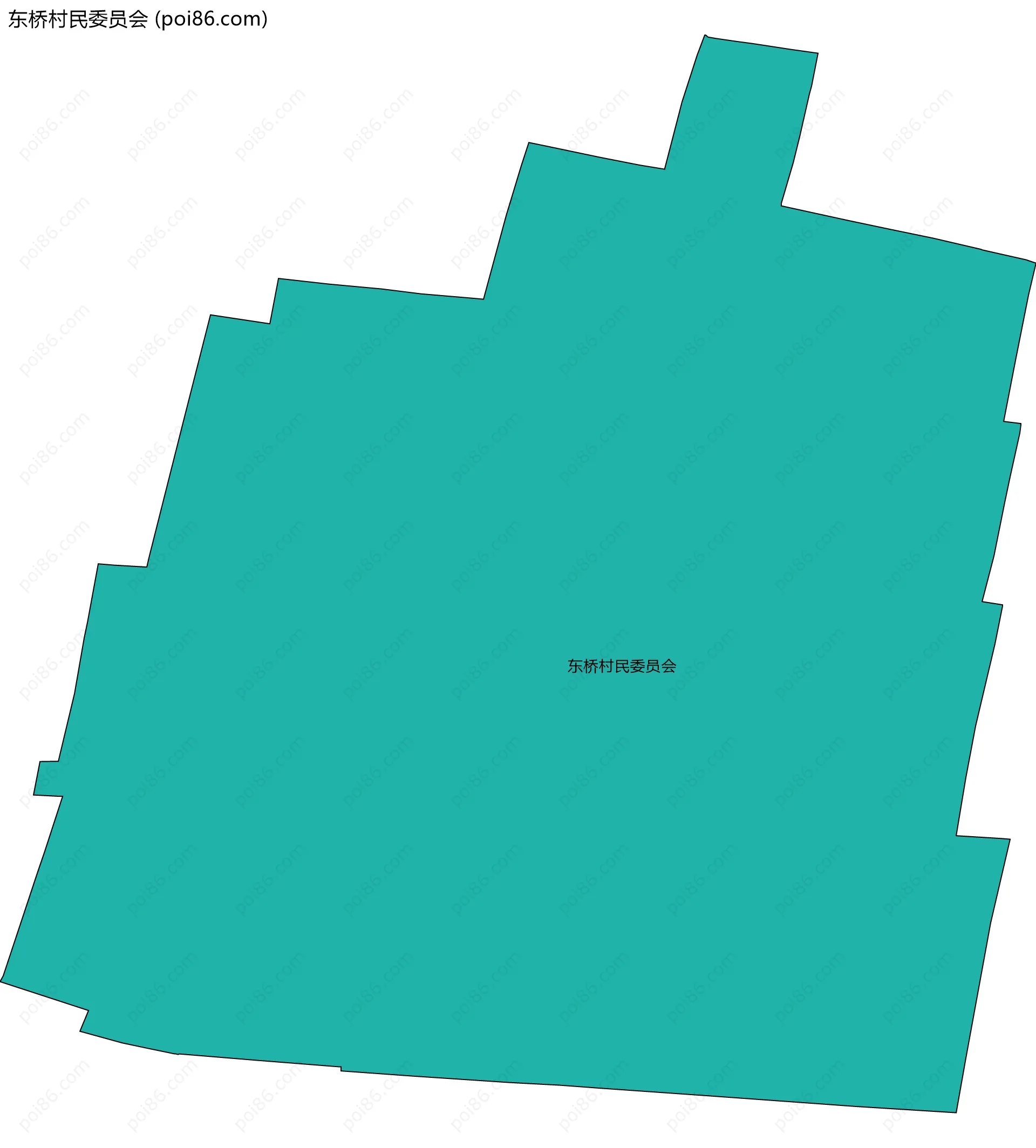 东桥村民委员会边界地图