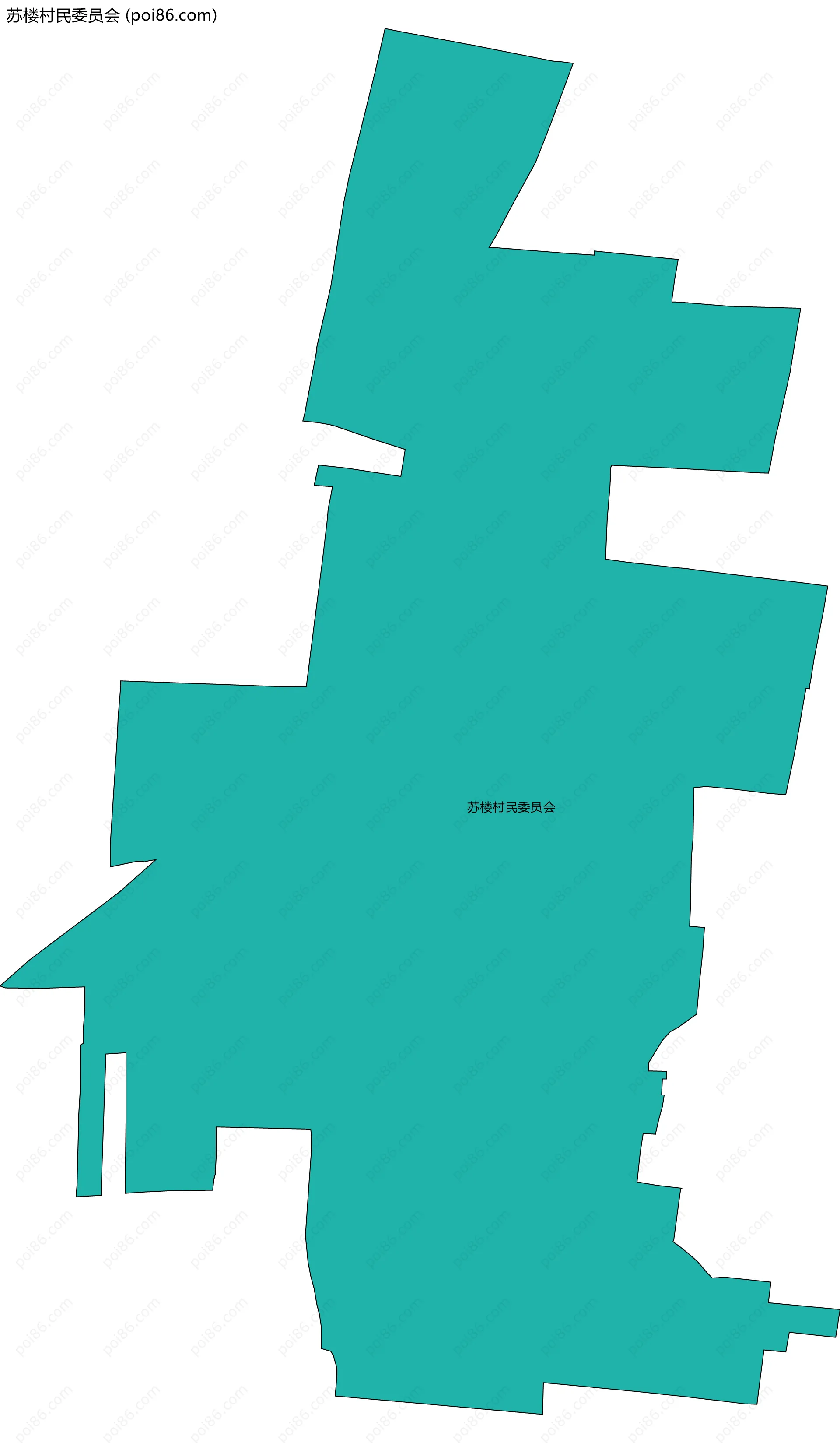 苏楼村民委员会边界地图