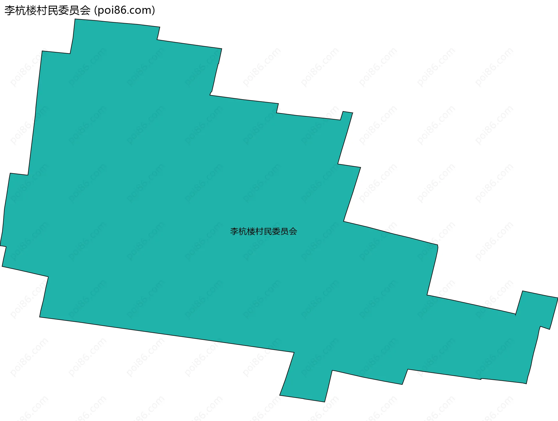 李杭楼村民委员会边界地图