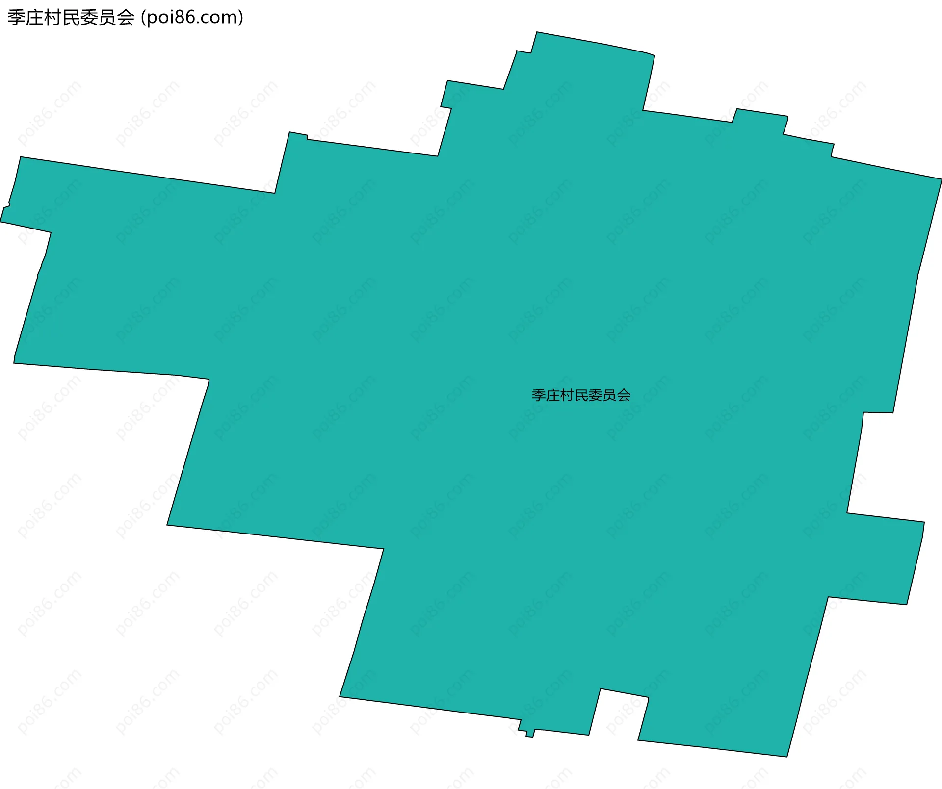 季庄村民委员会边界地图