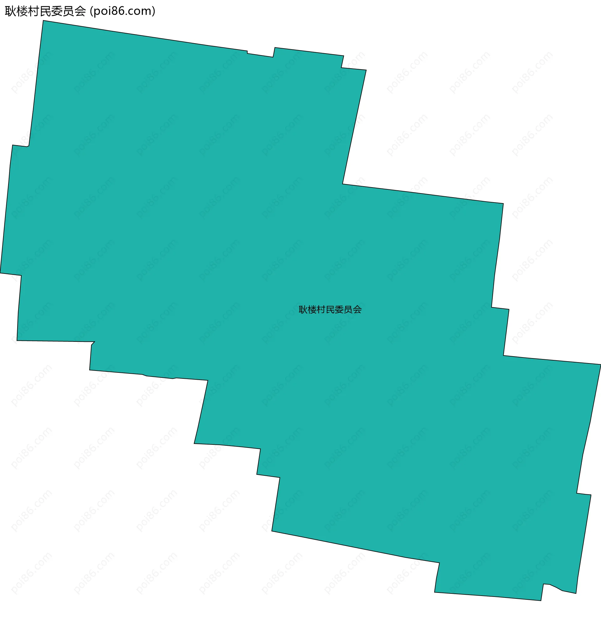 耿楼村民委员会边界地图