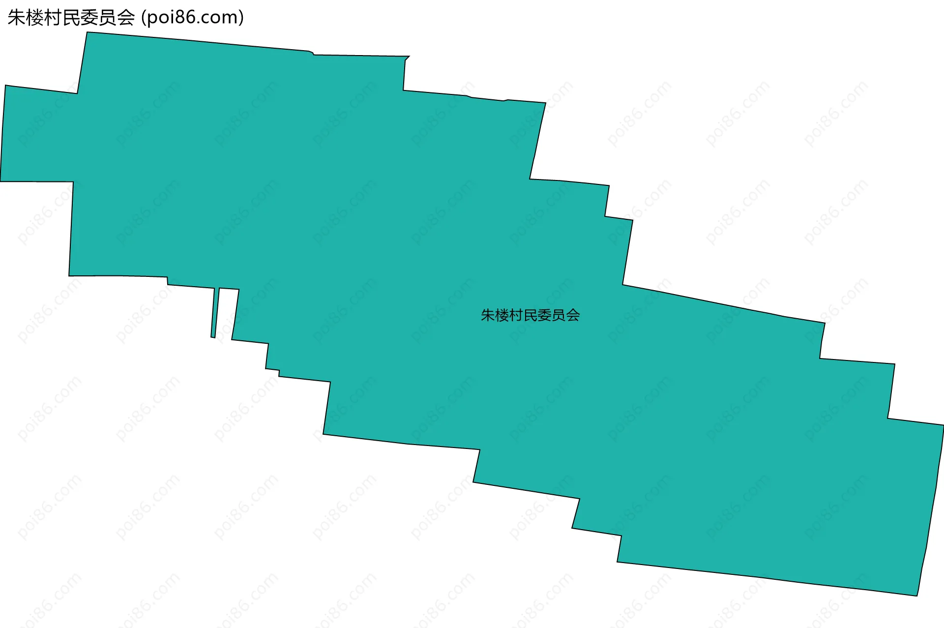 朱楼村民委员会边界地图