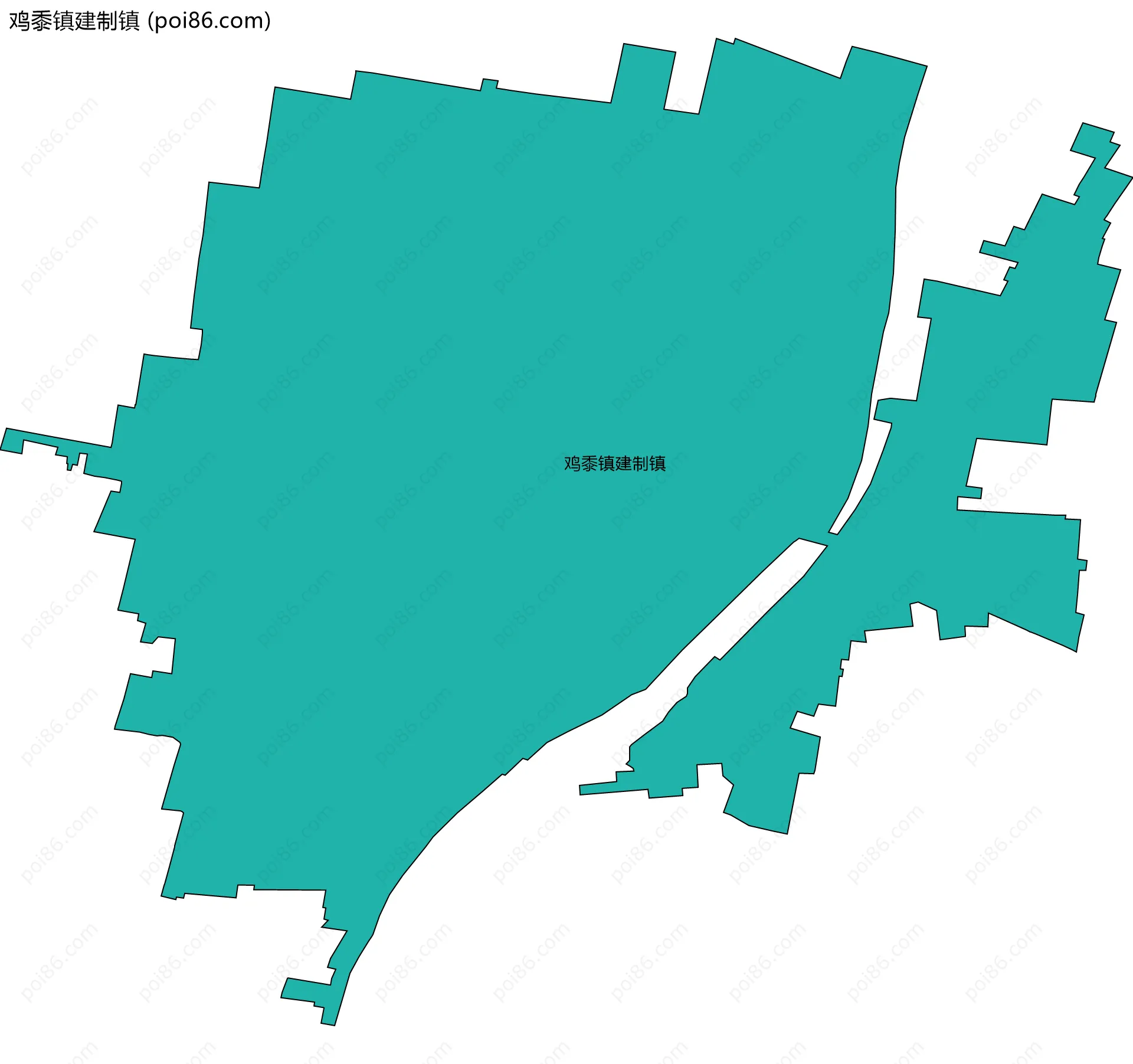 鸡黍镇建制镇边界地图
