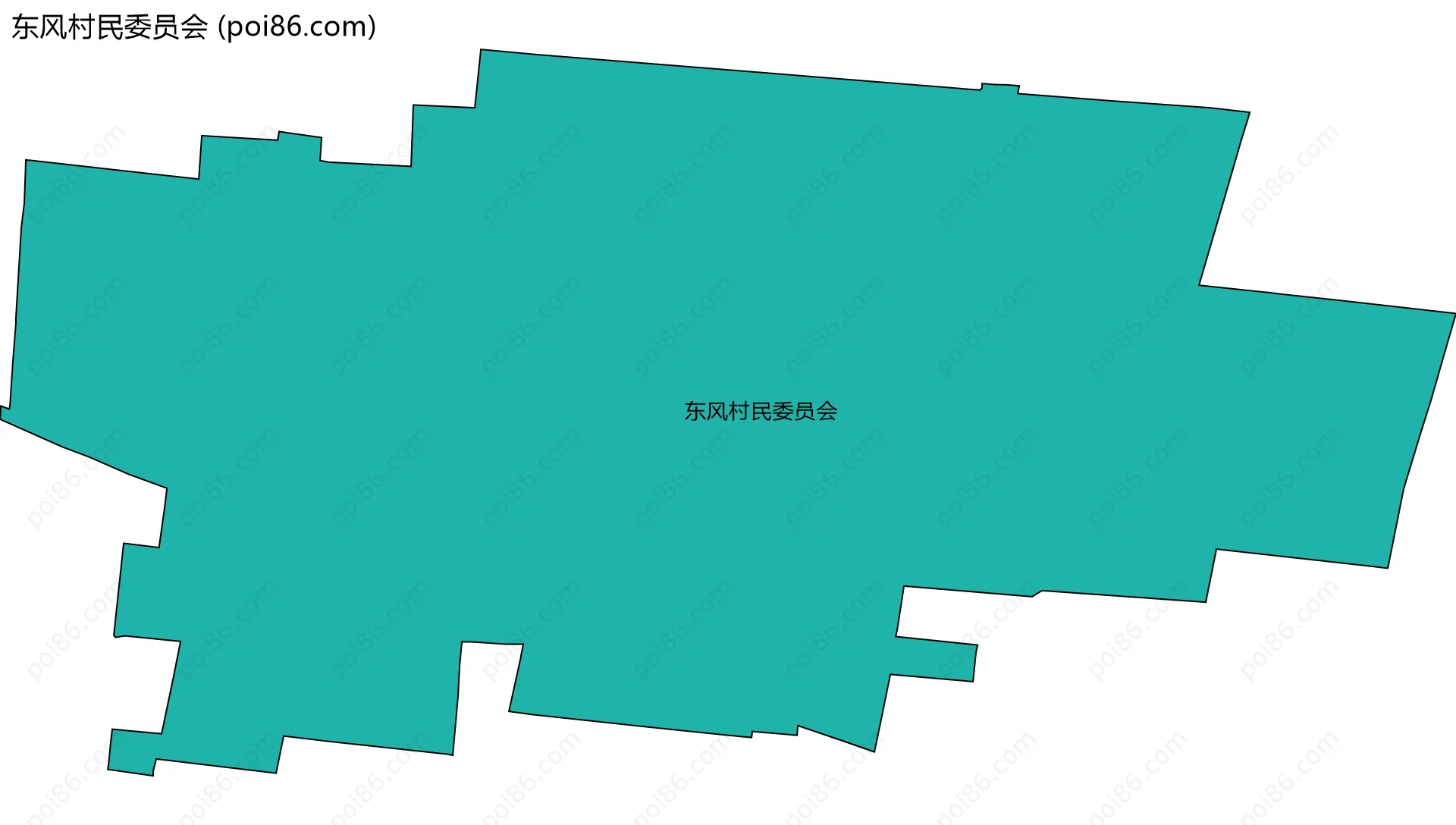 东风村民委员会边界地图