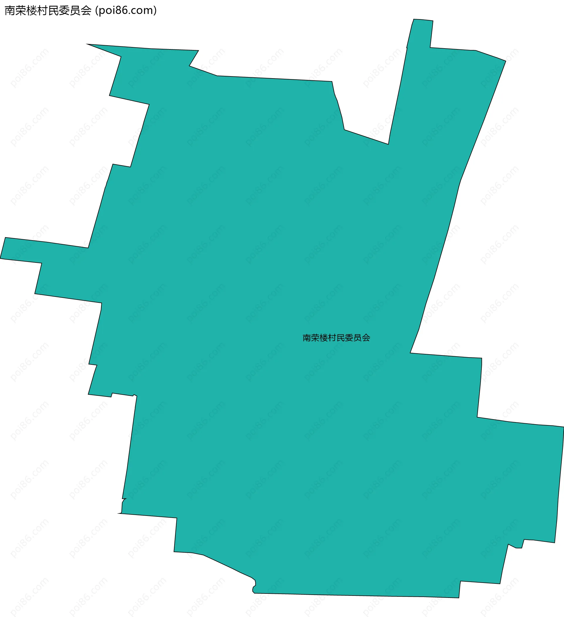 南荣楼村民委员会边界地图