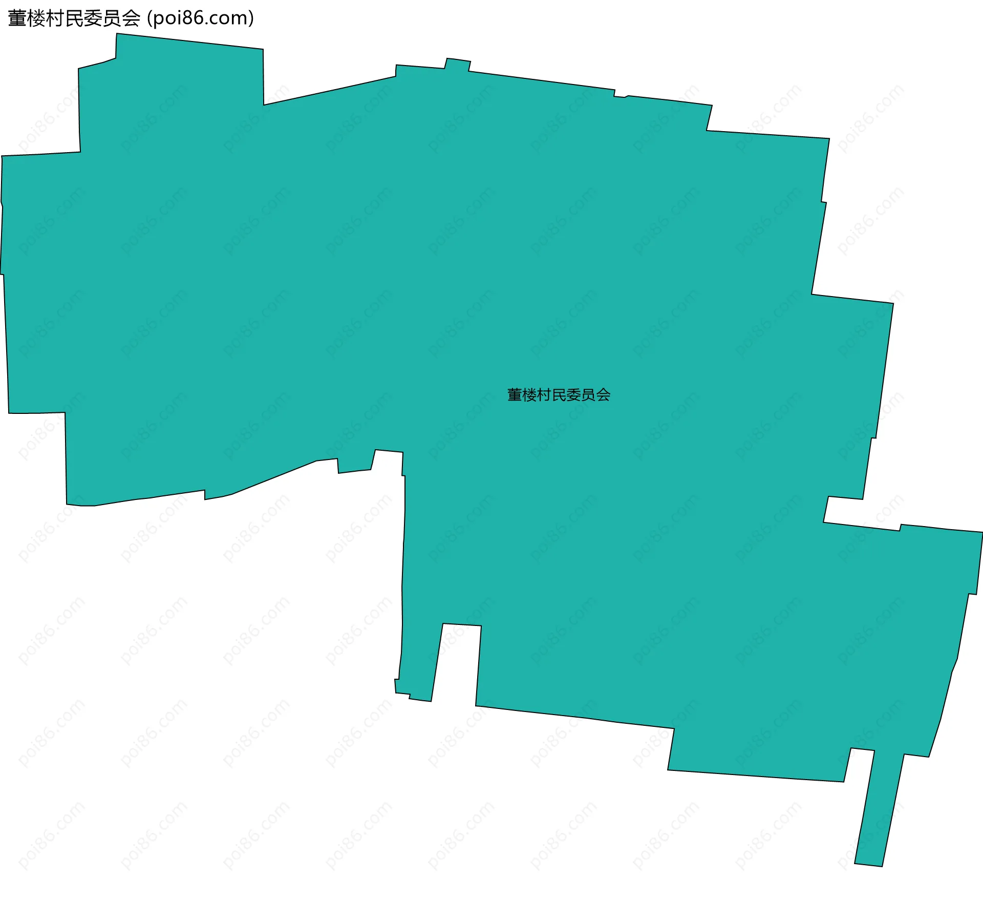 董楼村民委员会边界地图