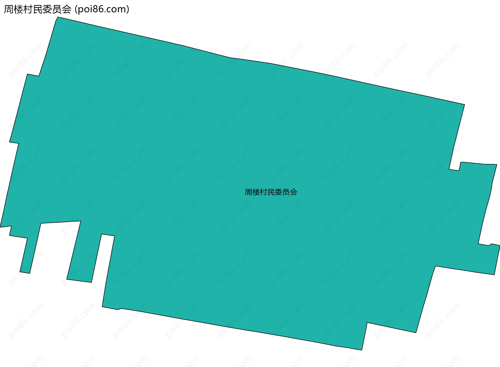 周楼村民委员会边界地图