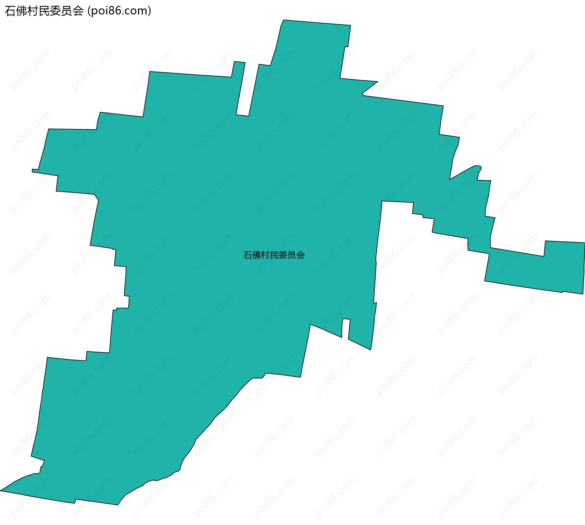 石佛村民委员会边界地图
