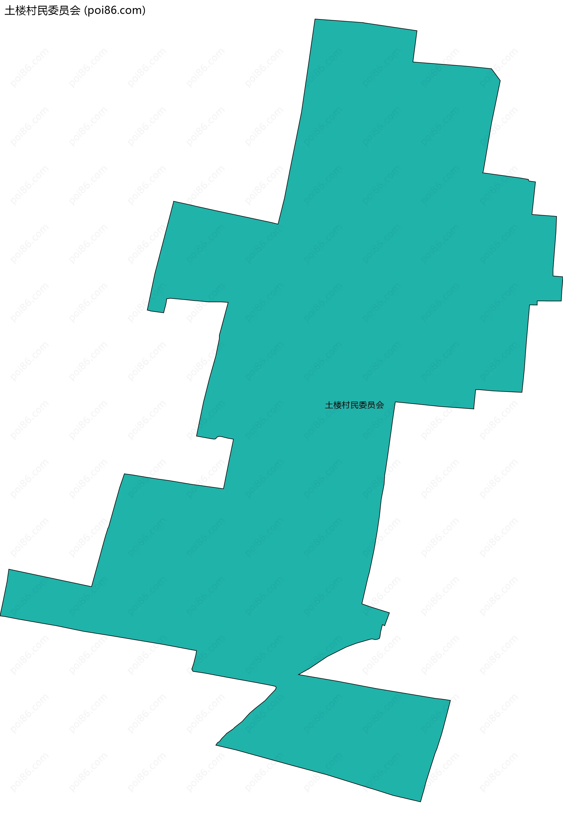 土楼村民委员会边界地图
