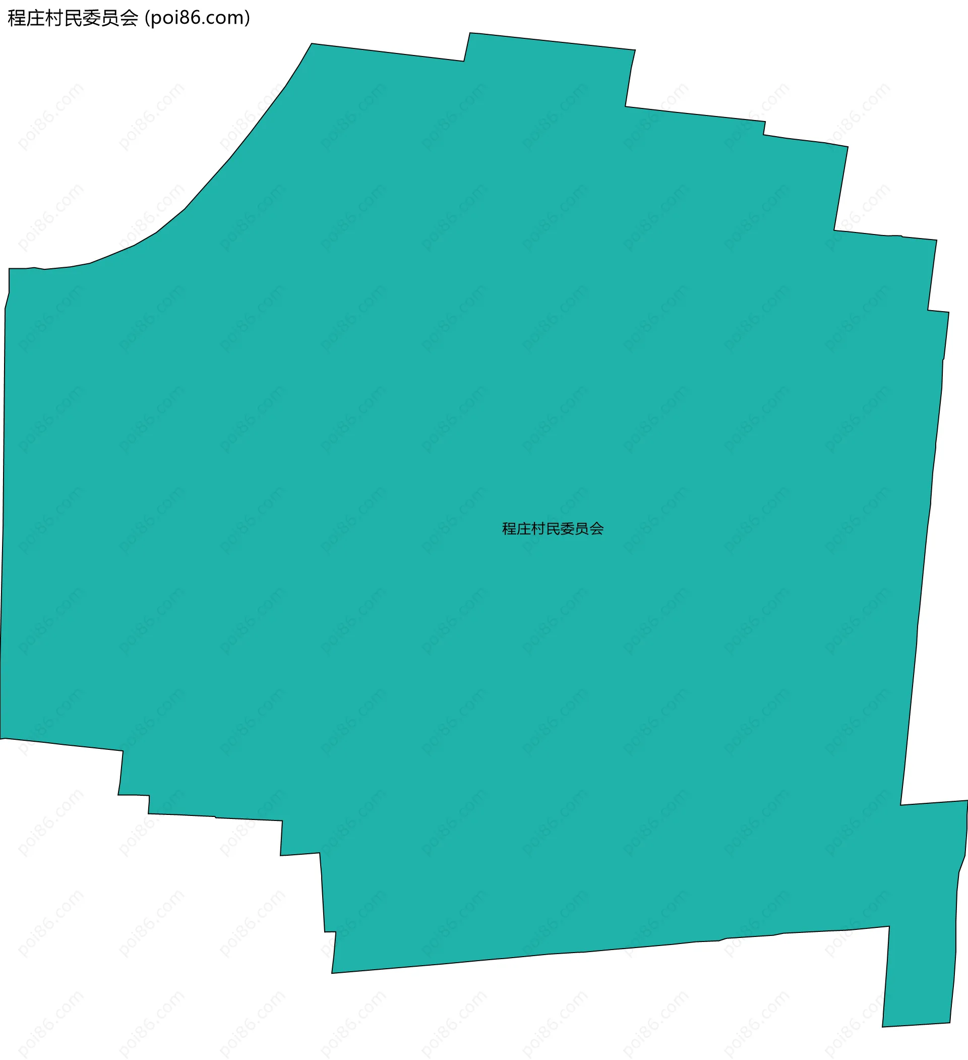 程庄村民委员会边界地图