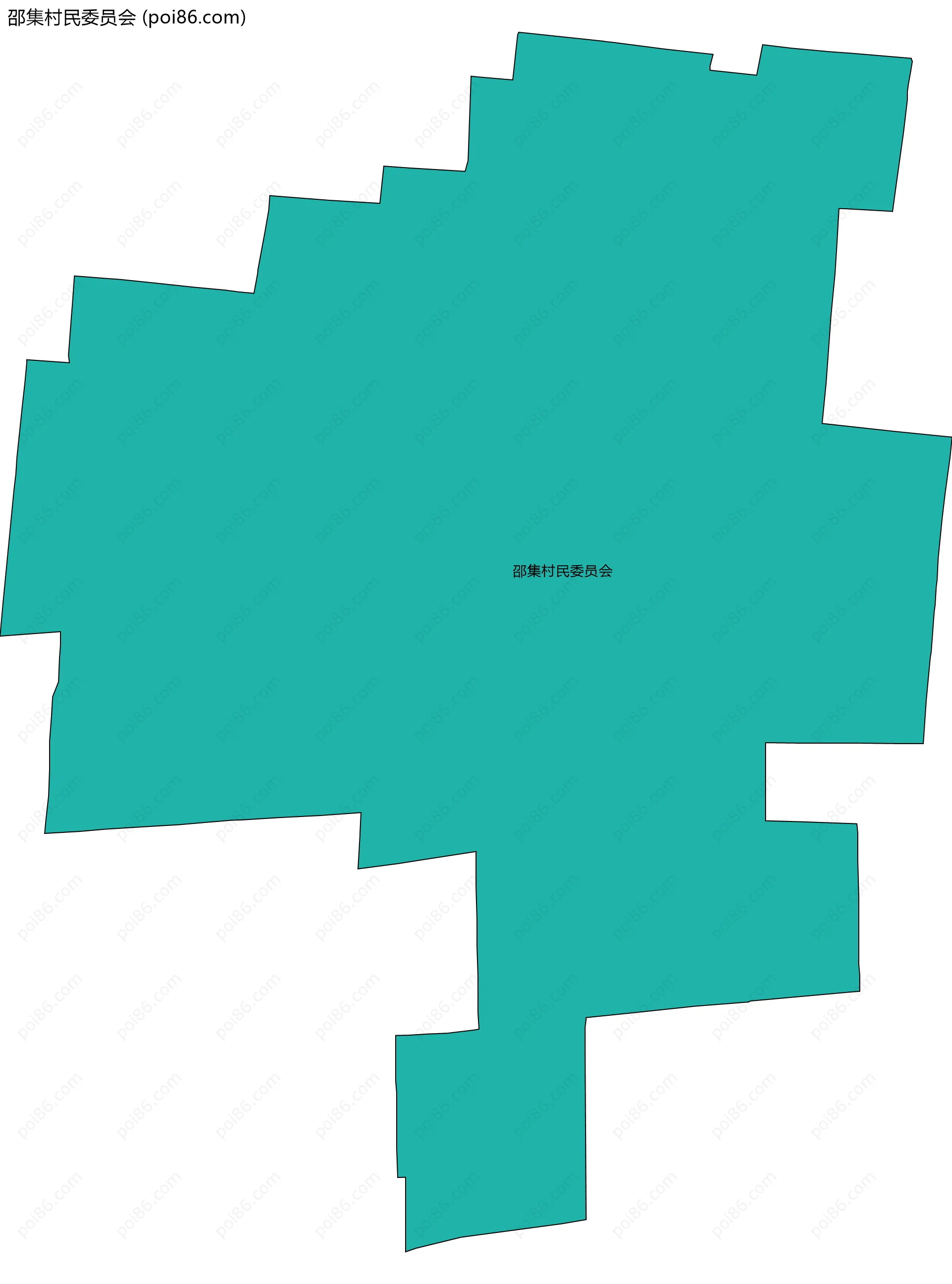 邵集村民委员会边界地图