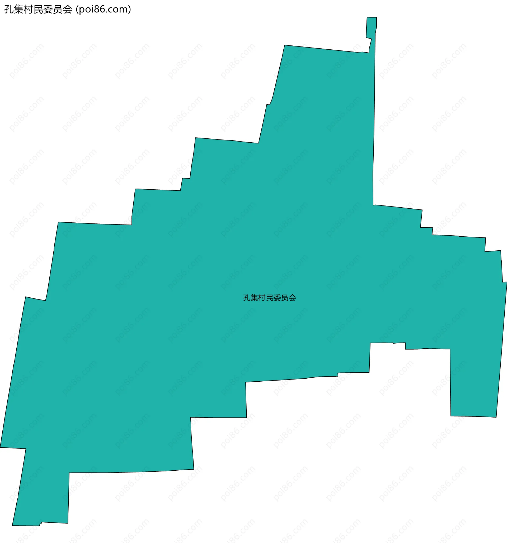 孔集村民委员会边界地图
