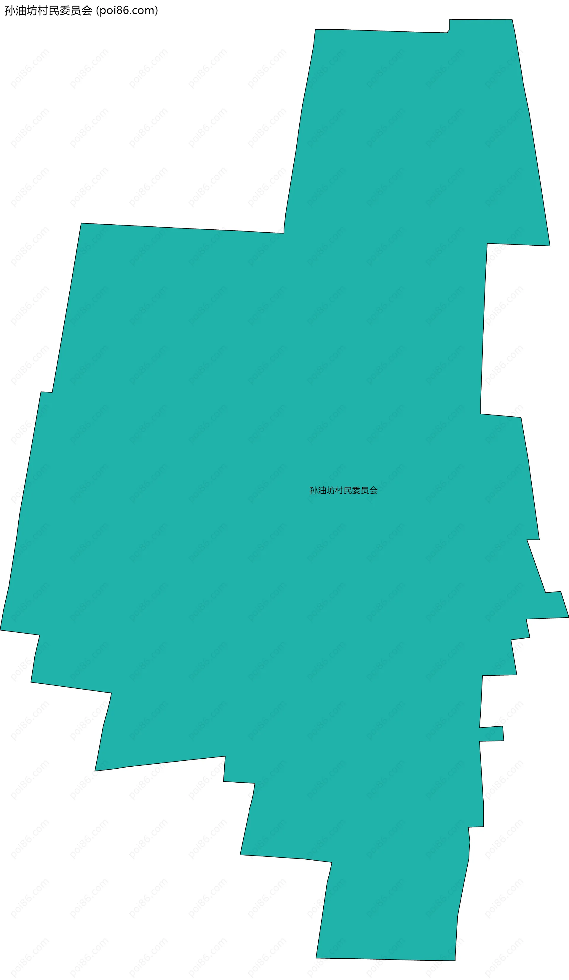 孙油坊村民委员会边界地图
