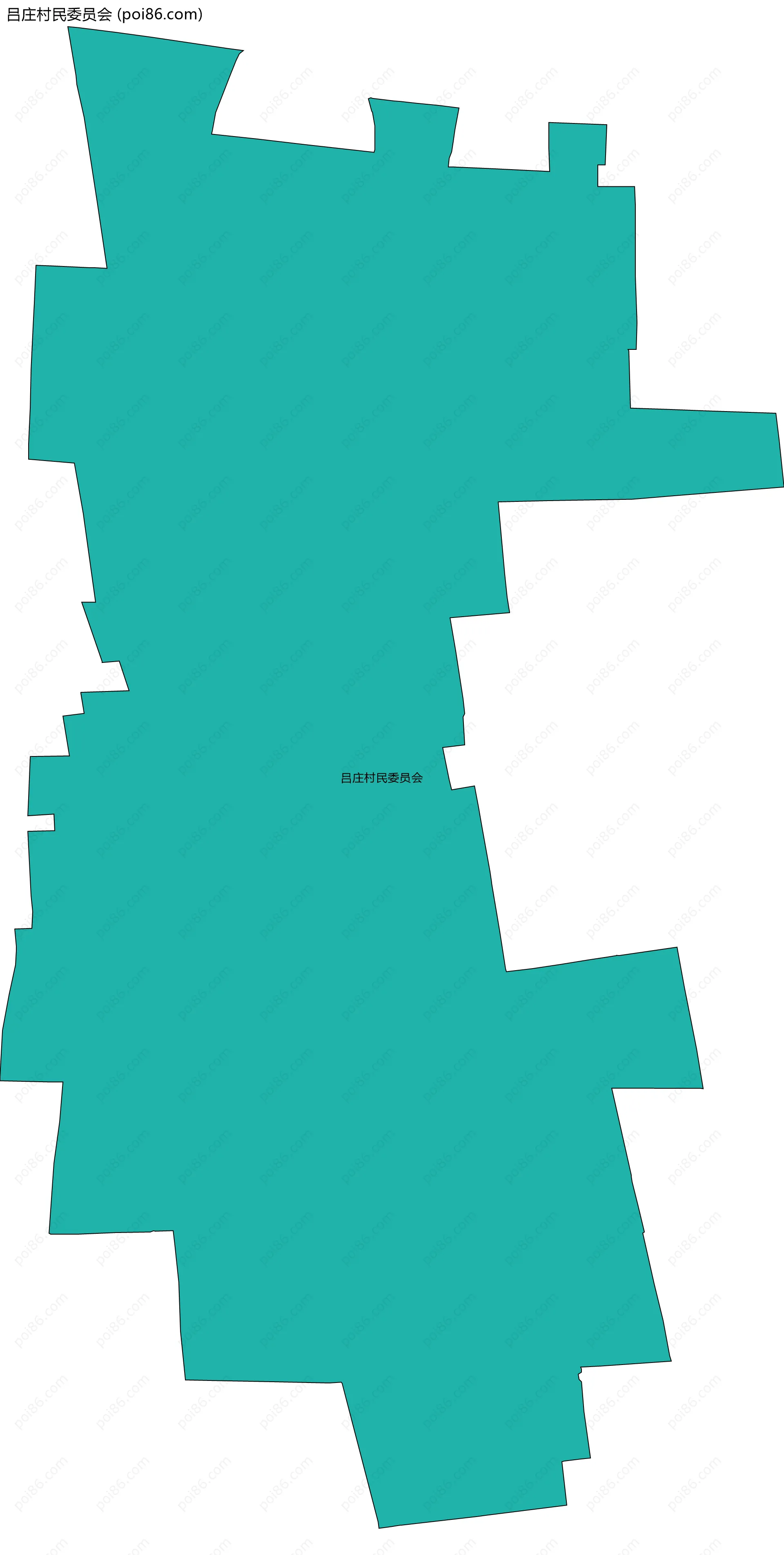 吕庄村民委员会边界地图