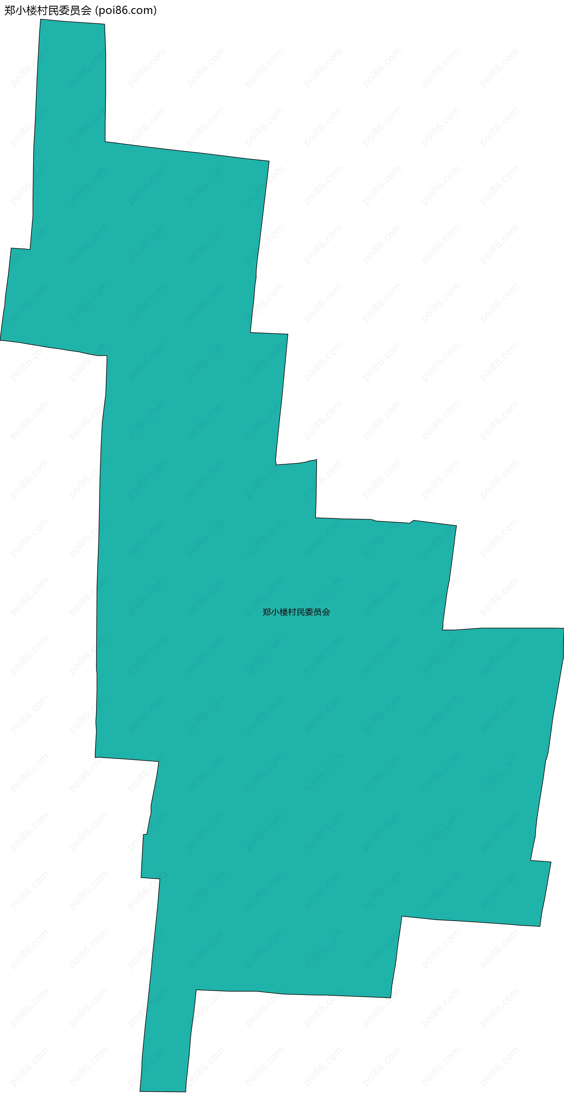 郑小楼村民委员会边界地图